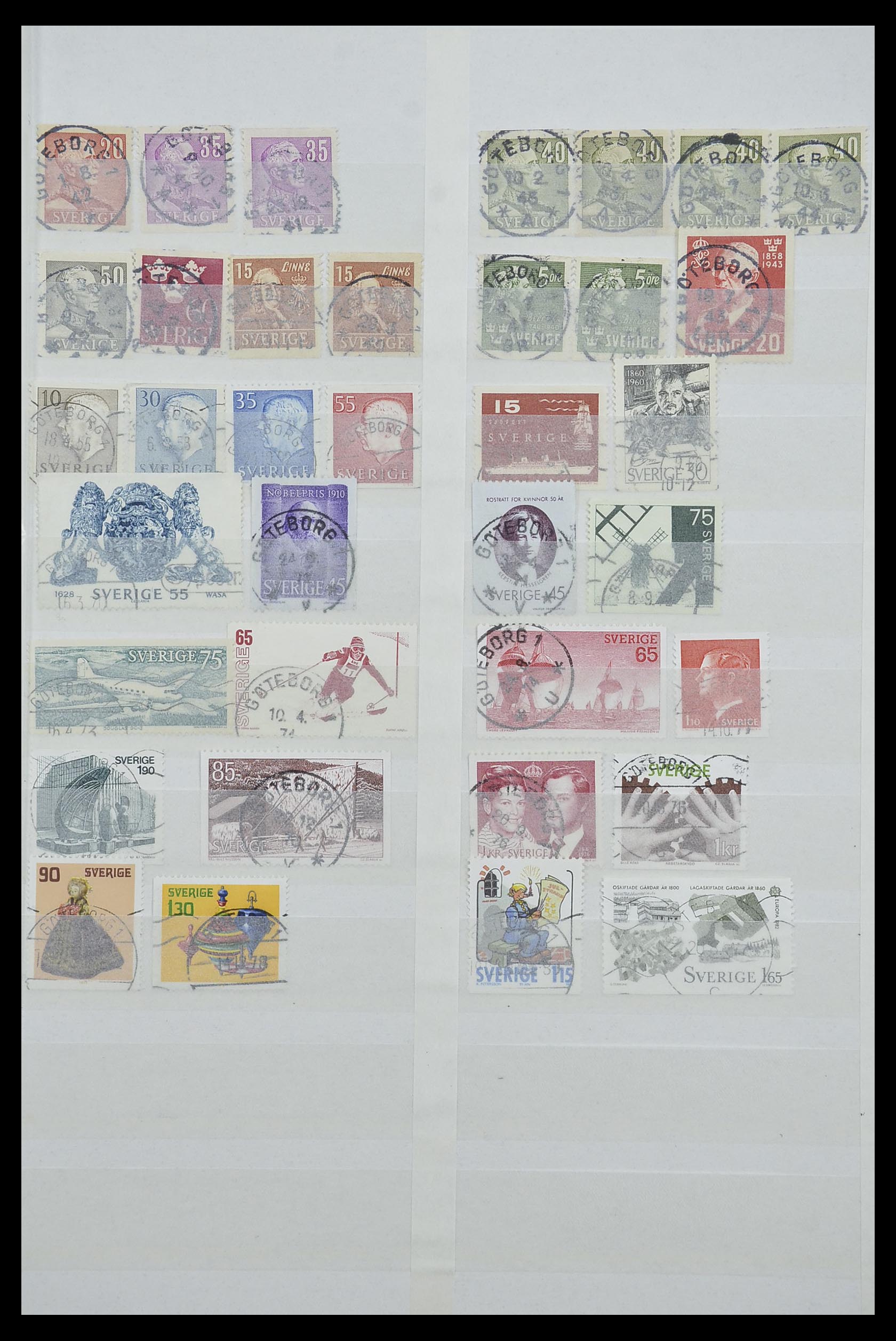 33566 019 - Postzegelverzameling 33566 Zweden stempels vanaf 1886.
