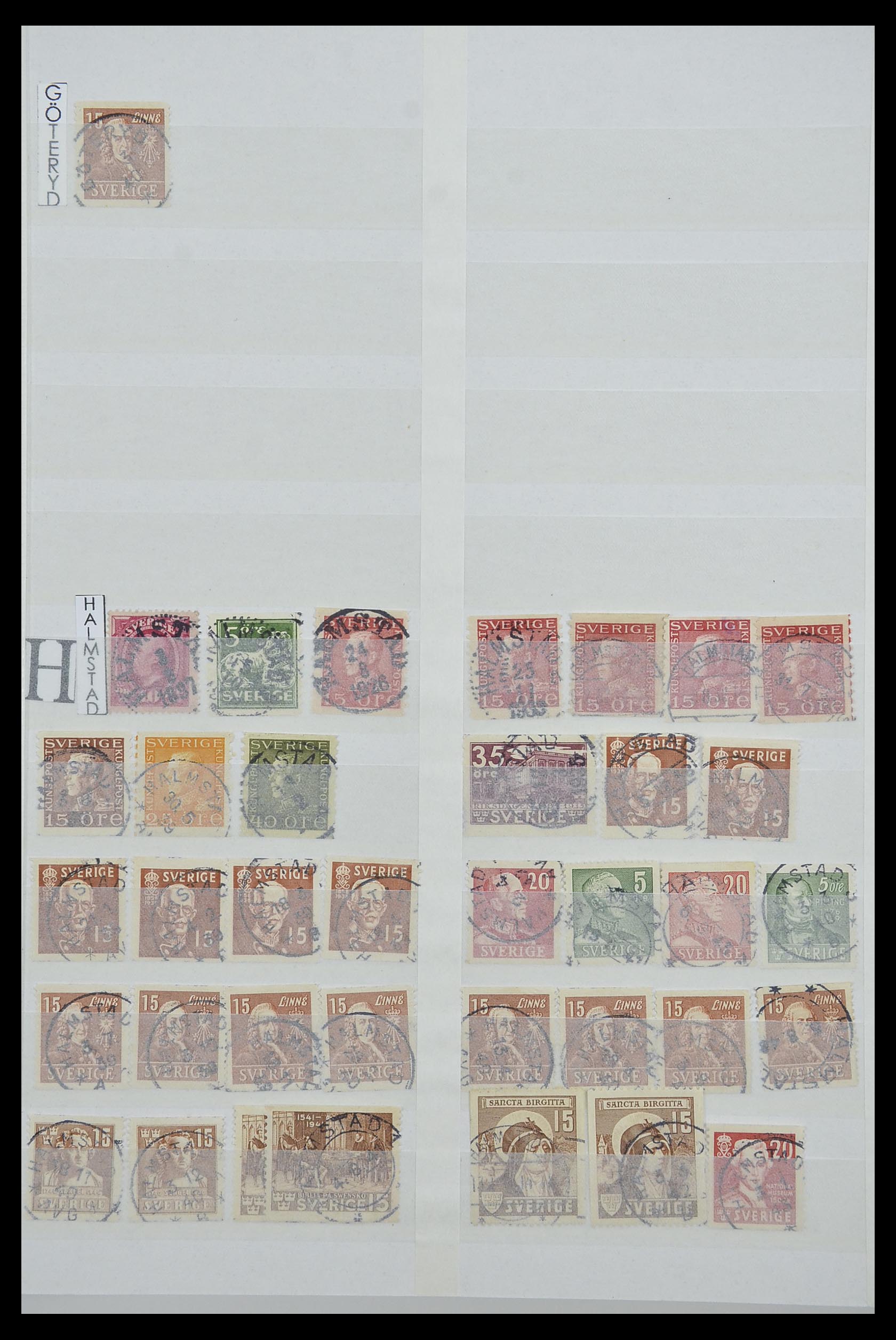 33566 021 - Postzegelverzameling 33566 Zweden stempels vanaf 1886.