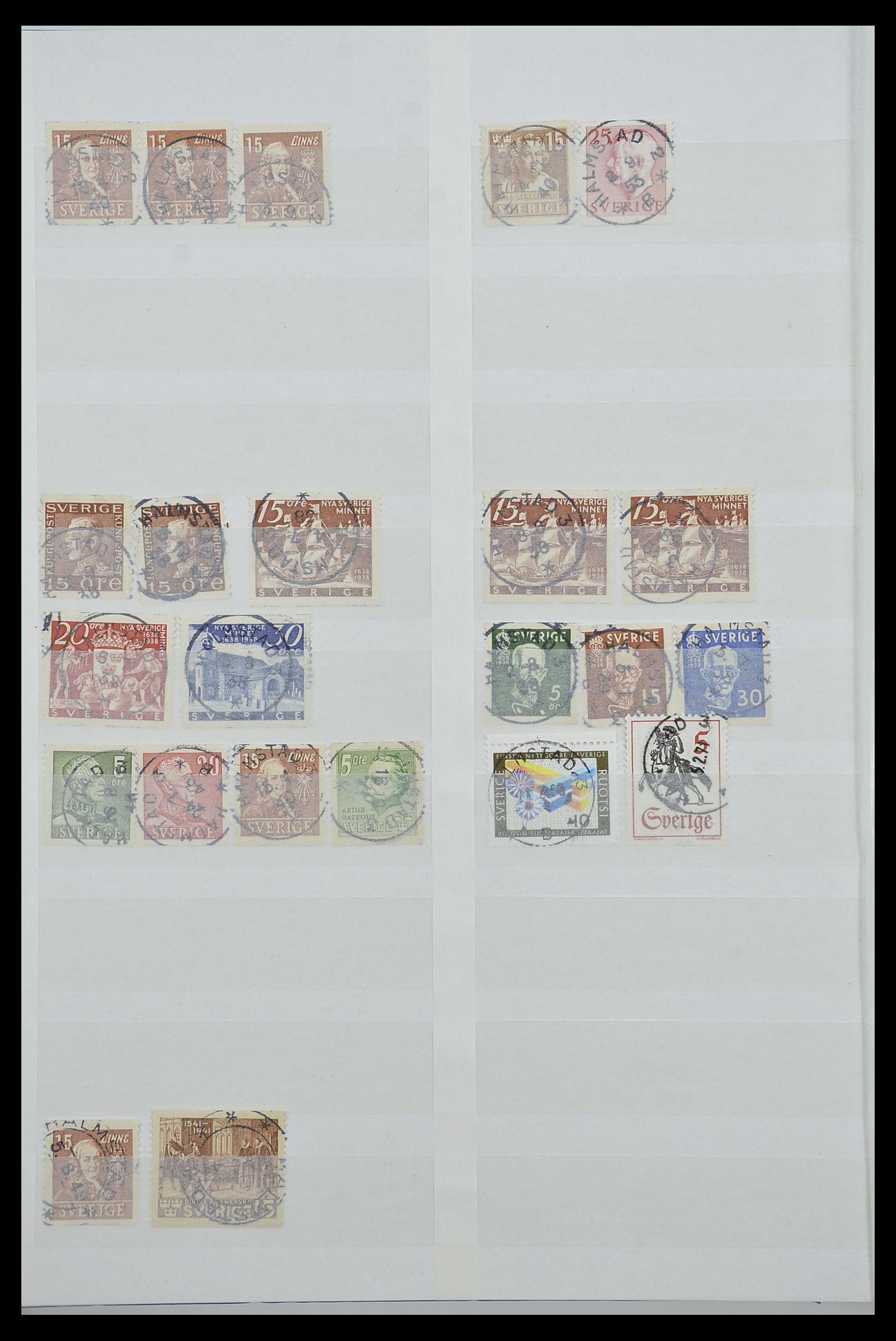 33566 024 - Postzegelverzameling 33566 Zweden stempels vanaf 1886.