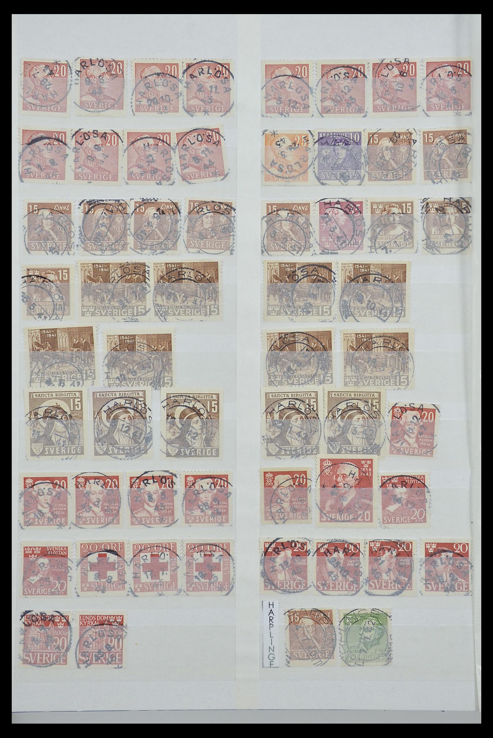 33566 026 - Postzegelverzameling 33566 Zweden stempels vanaf 1886.