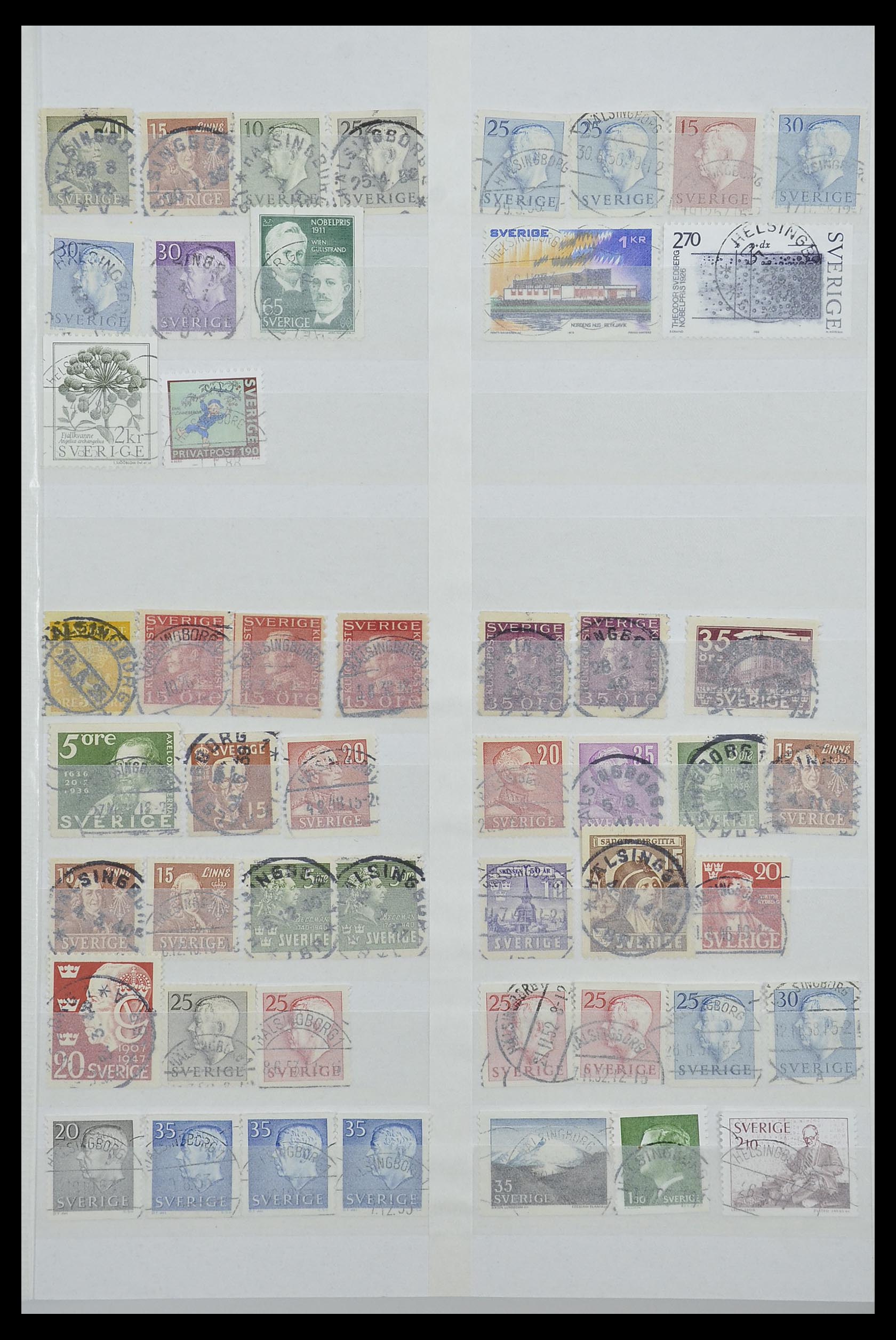 33566 029 - Postzegelverzameling 33566 Zweden stempels vanaf 1886.