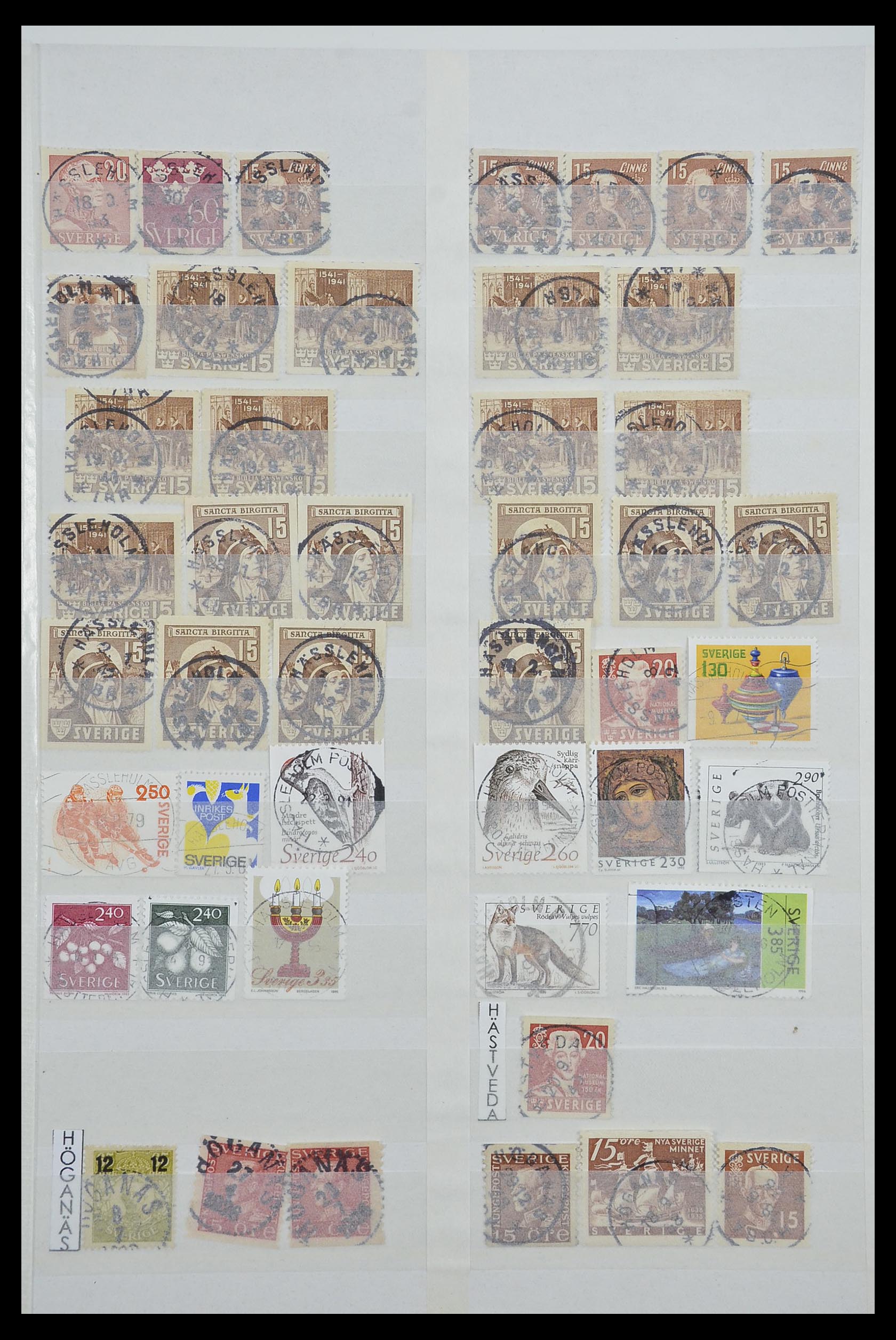 33566 031 - Postzegelverzameling 33566 Zweden stempels vanaf 1886.