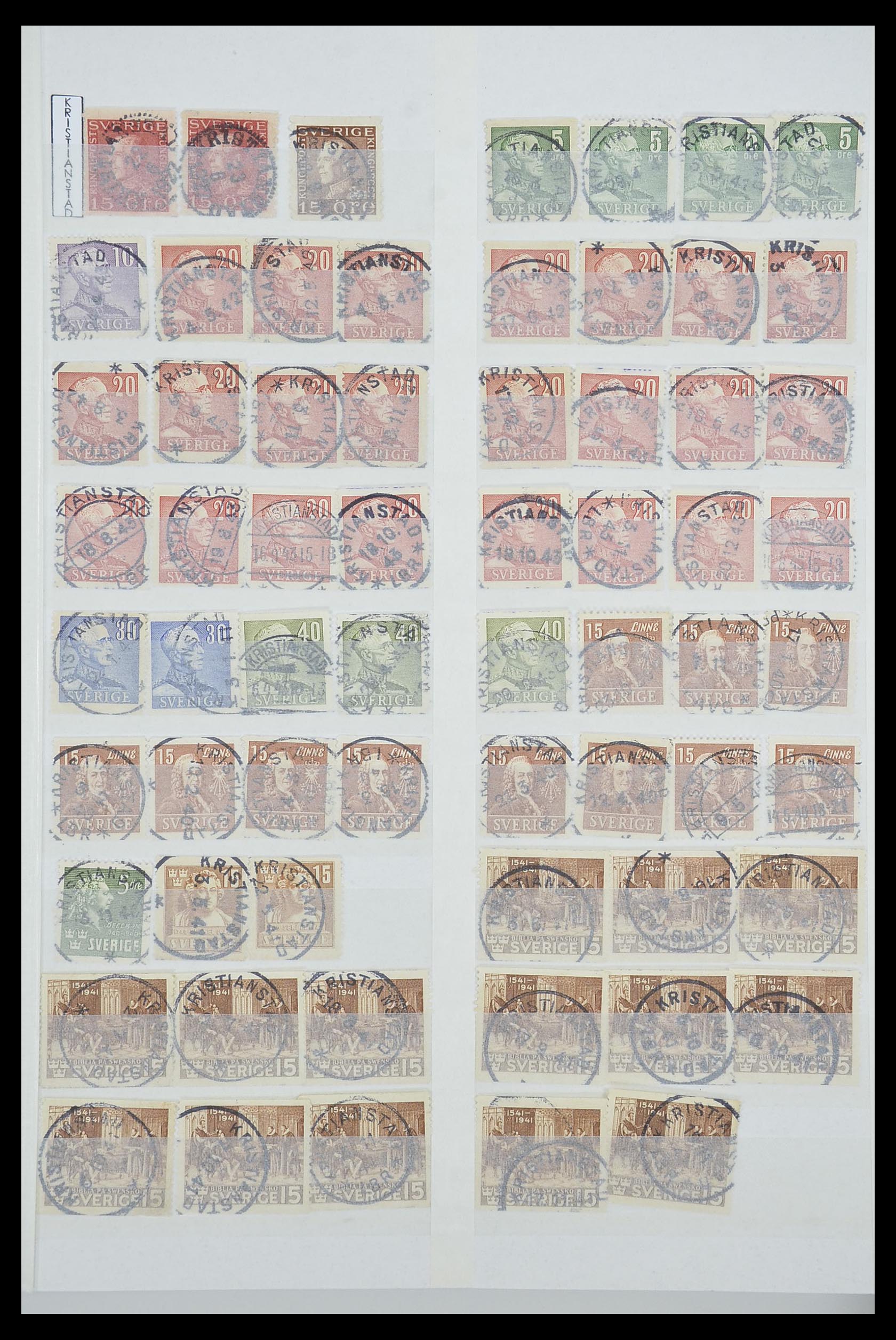 33566 039 - Stamp collection 33566 Sweden cancels from 1886.
