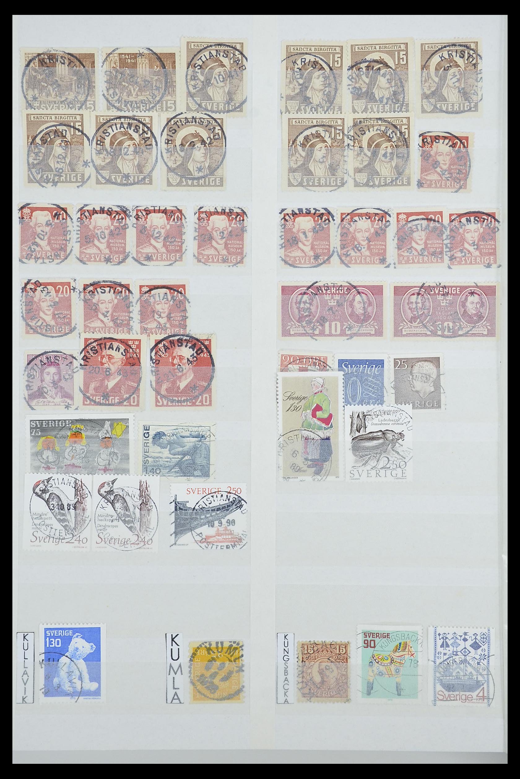 33566 040 - Postzegelverzameling 33566 Zweden stempels vanaf 1886.