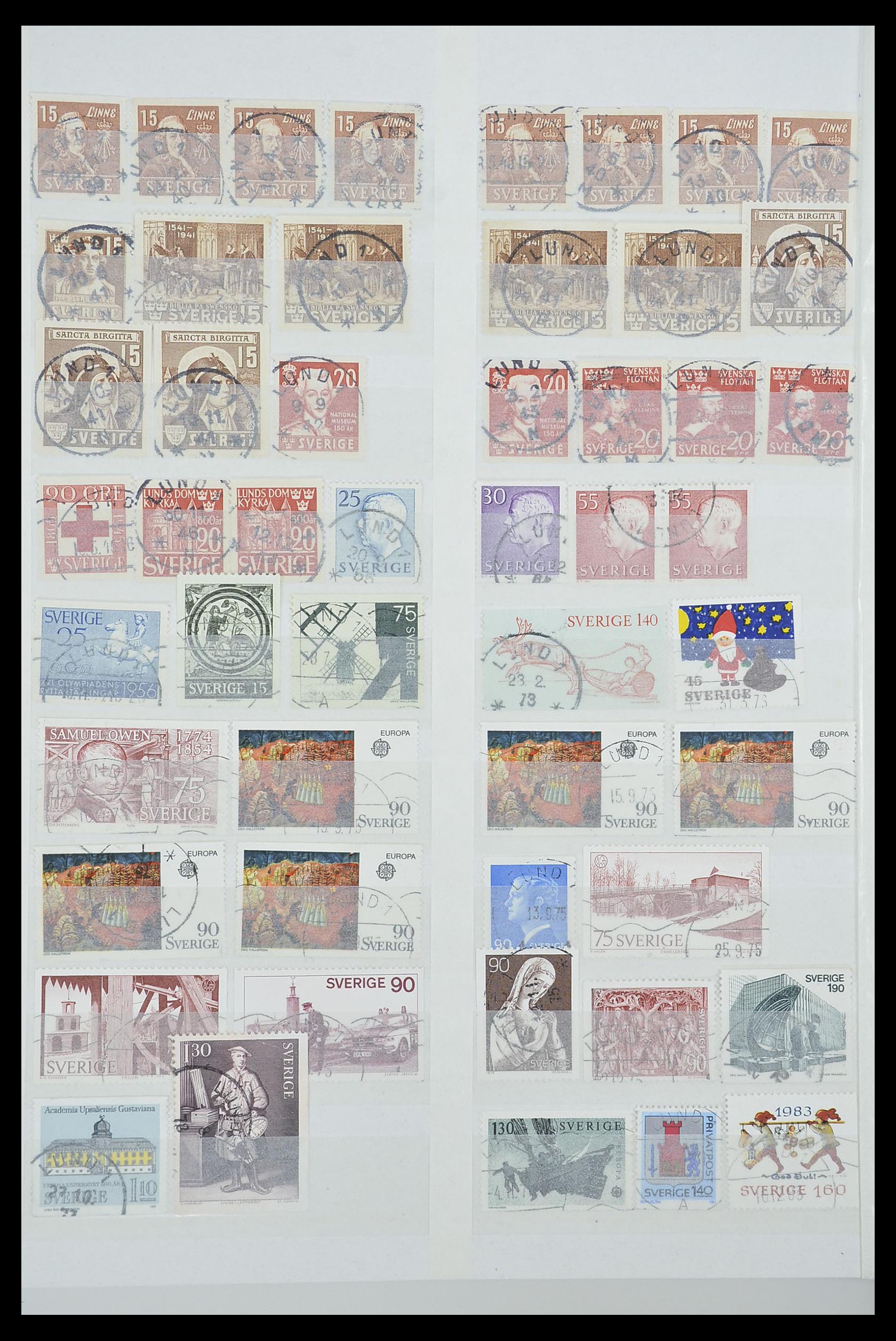 33566 050 - Postzegelverzameling 33566 Zweden stempels vanaf 1886.