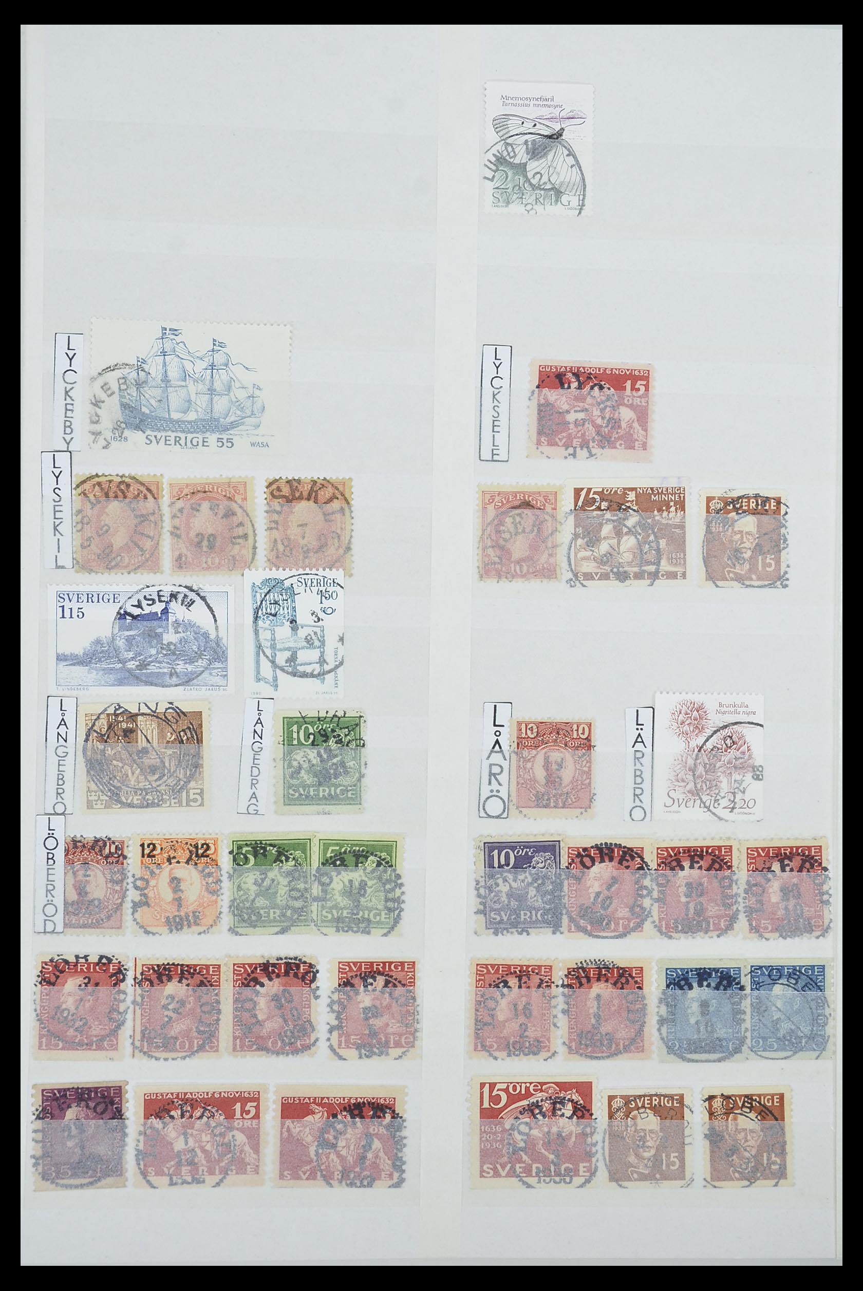 33566 052 - Postzegelverzameling 33566 Zweden stempels vanaf 1886.