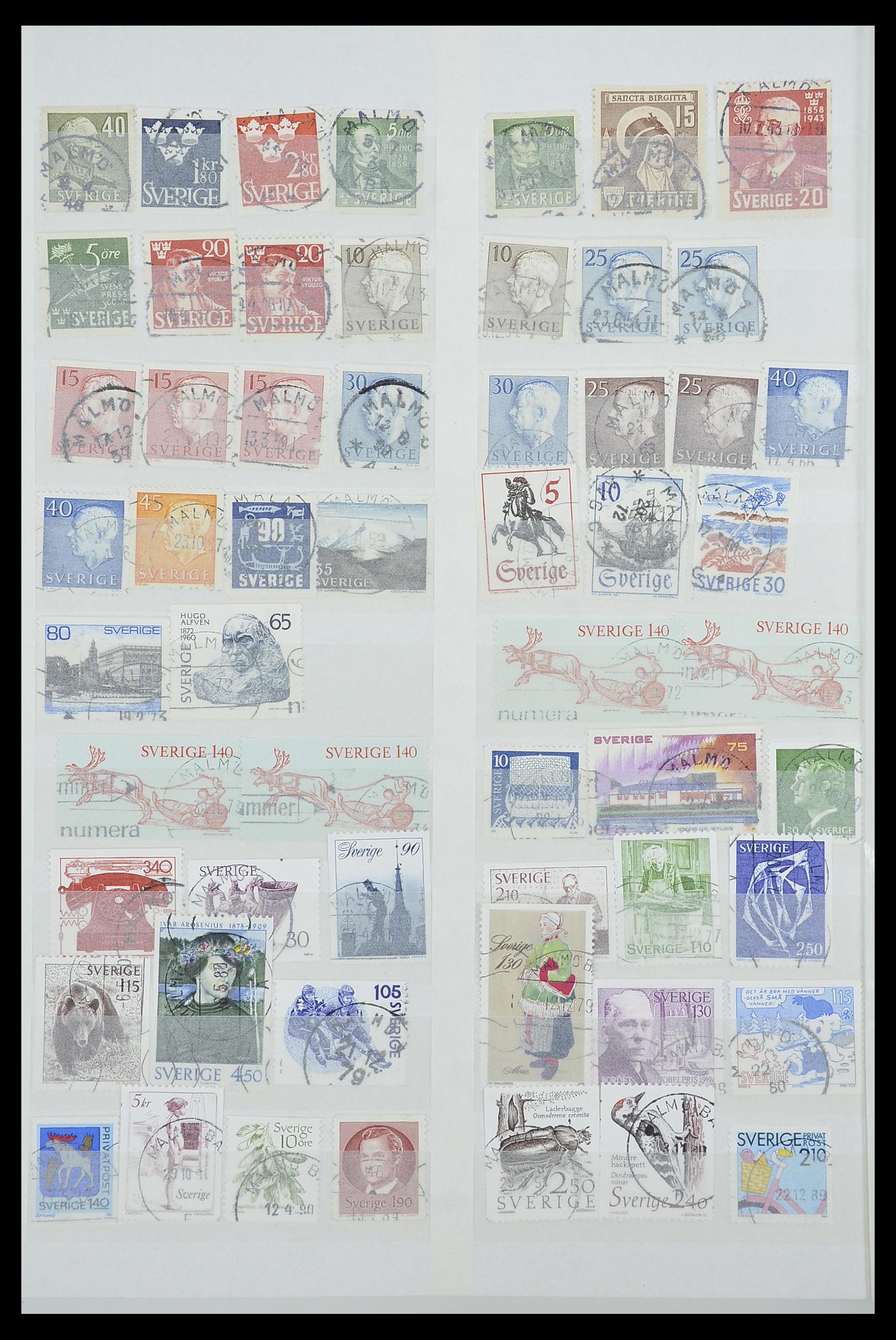 33566 056 - Postzegelverzameling 33566 Zweden stempels vanaf 1886.