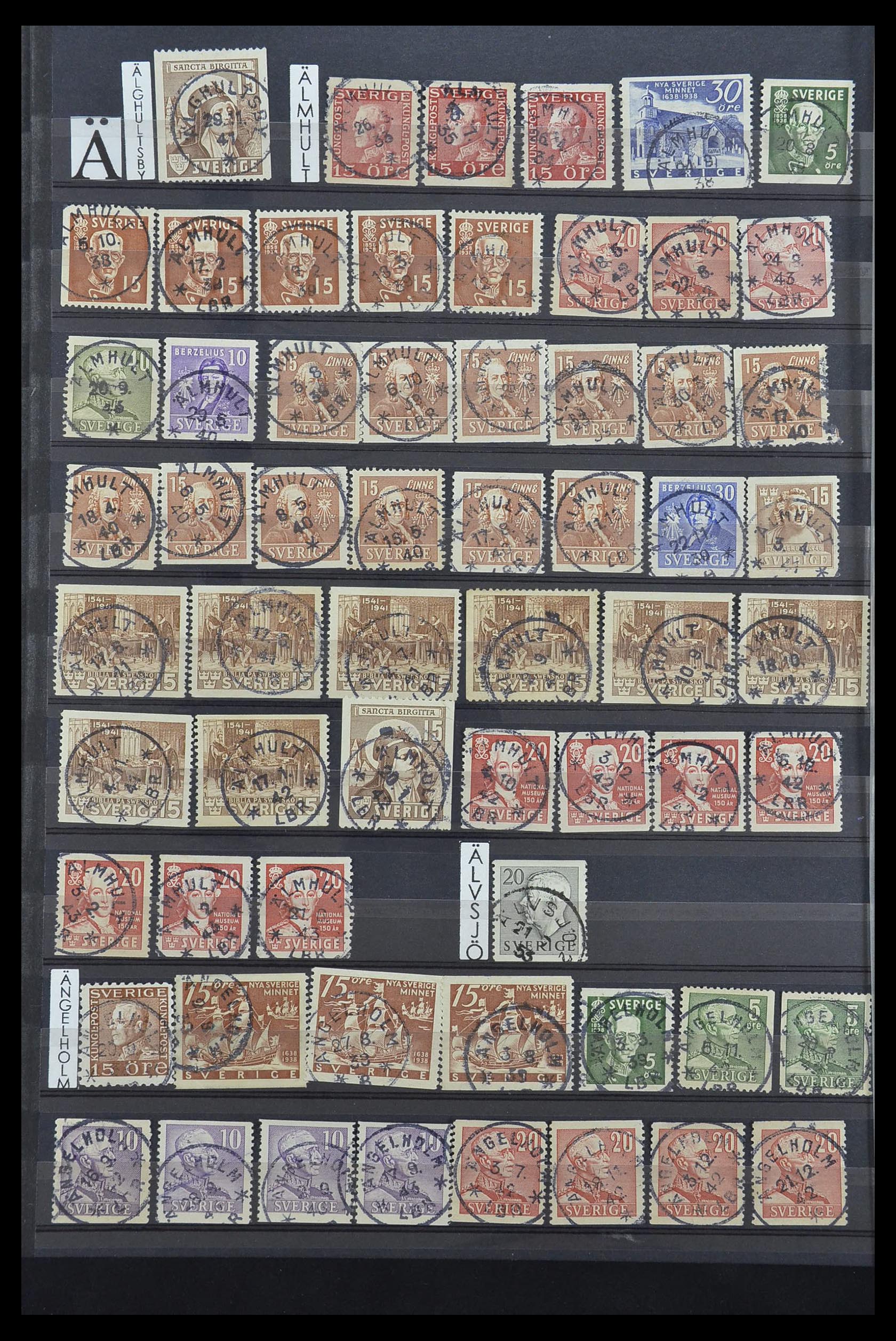 33566 104 - Postzegelverzameling 33566 Zweden stempels vanaf 1886.
