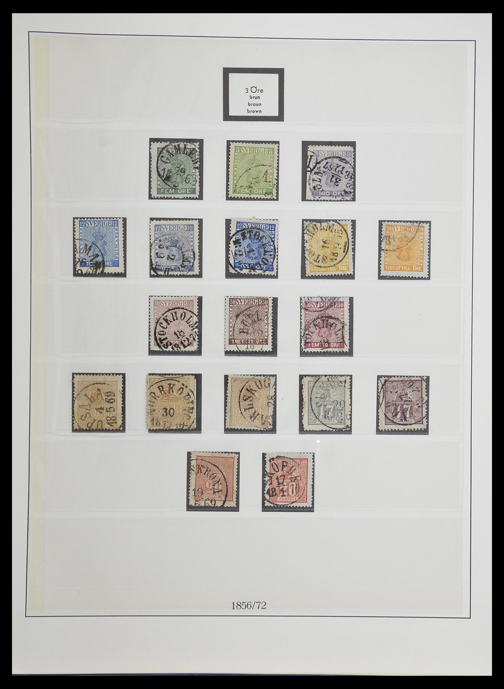 33567 003 - Postzegelverzameling 33567 Zweden 1855-1976.