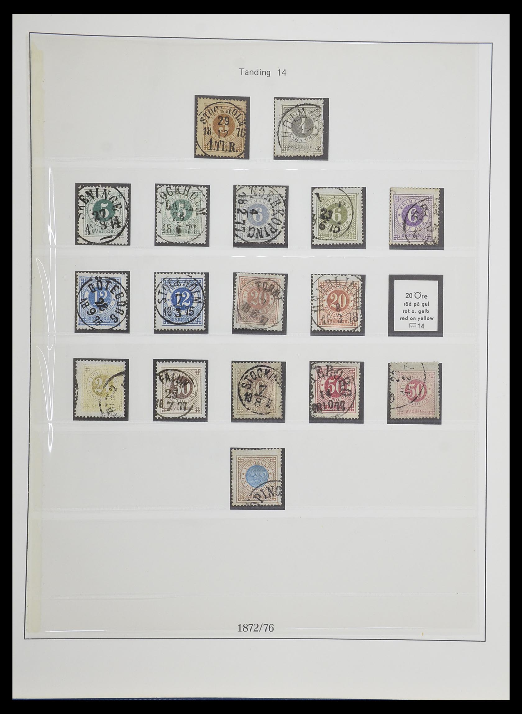 33567 004 - Postzegelverzameling 33567 Zweden 1855-1976.