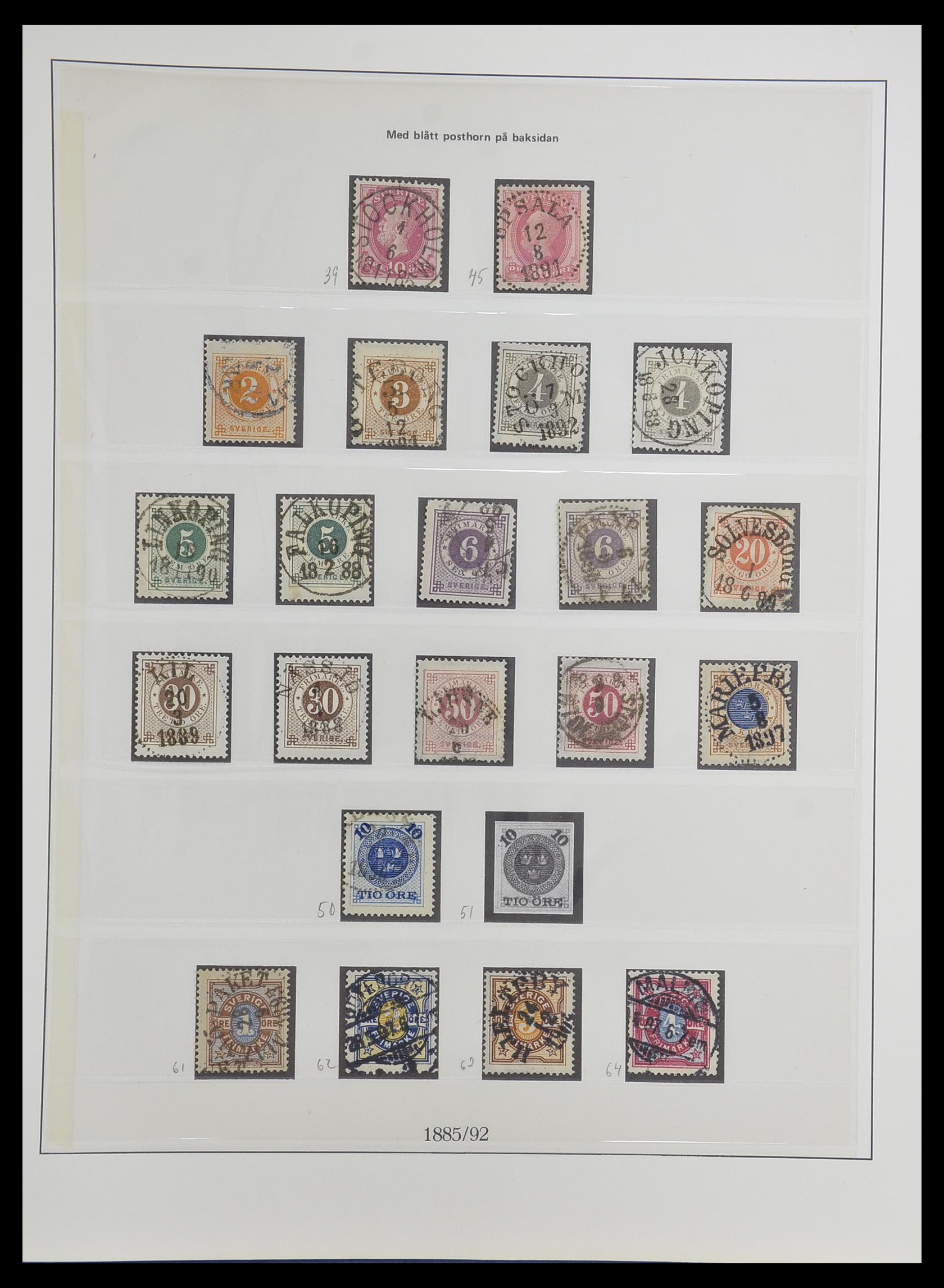 33567 006 - Postzegelverzameling 33567 Zweden 1855-1976.