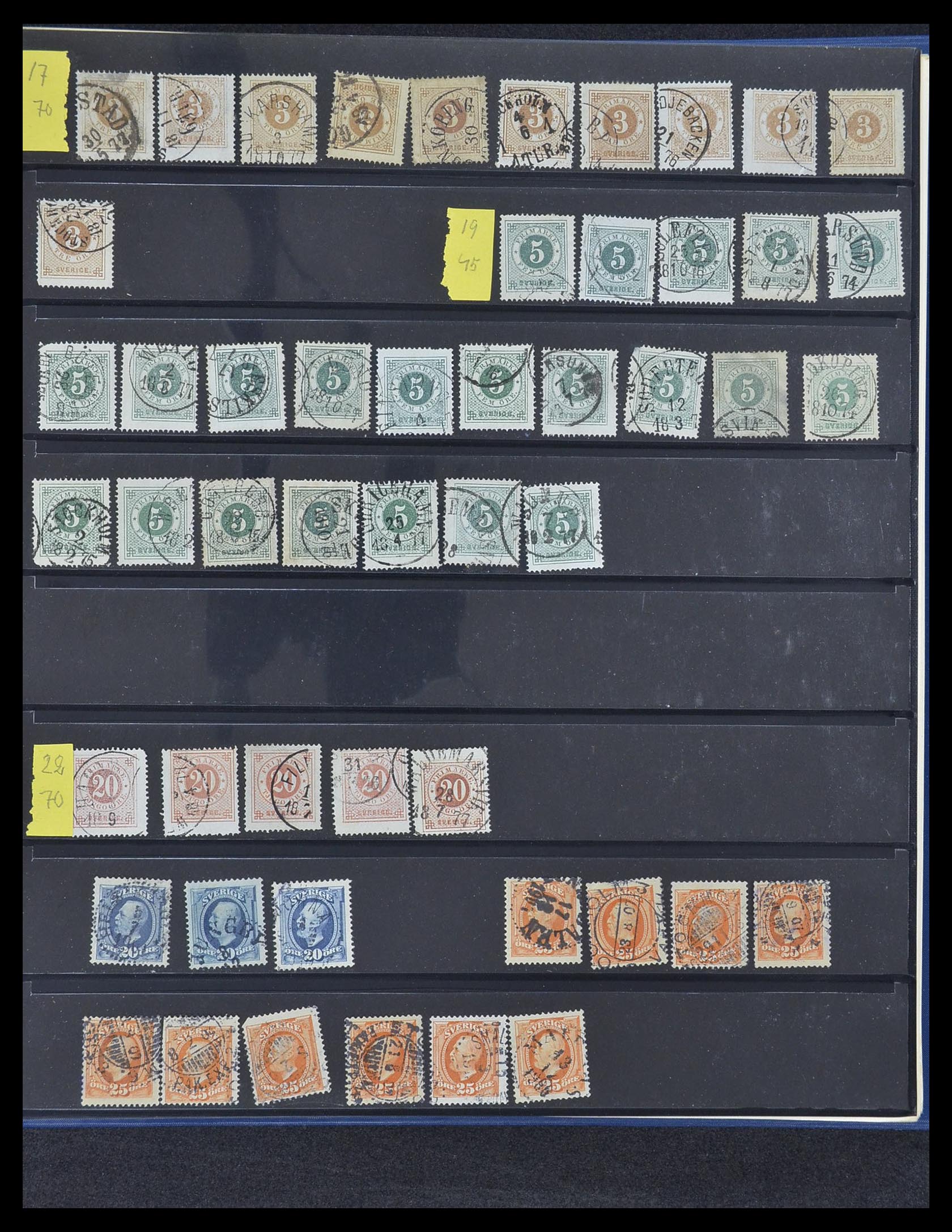 33567 010 - Postzegelverzameling 33567 Zweden 1855-1976.