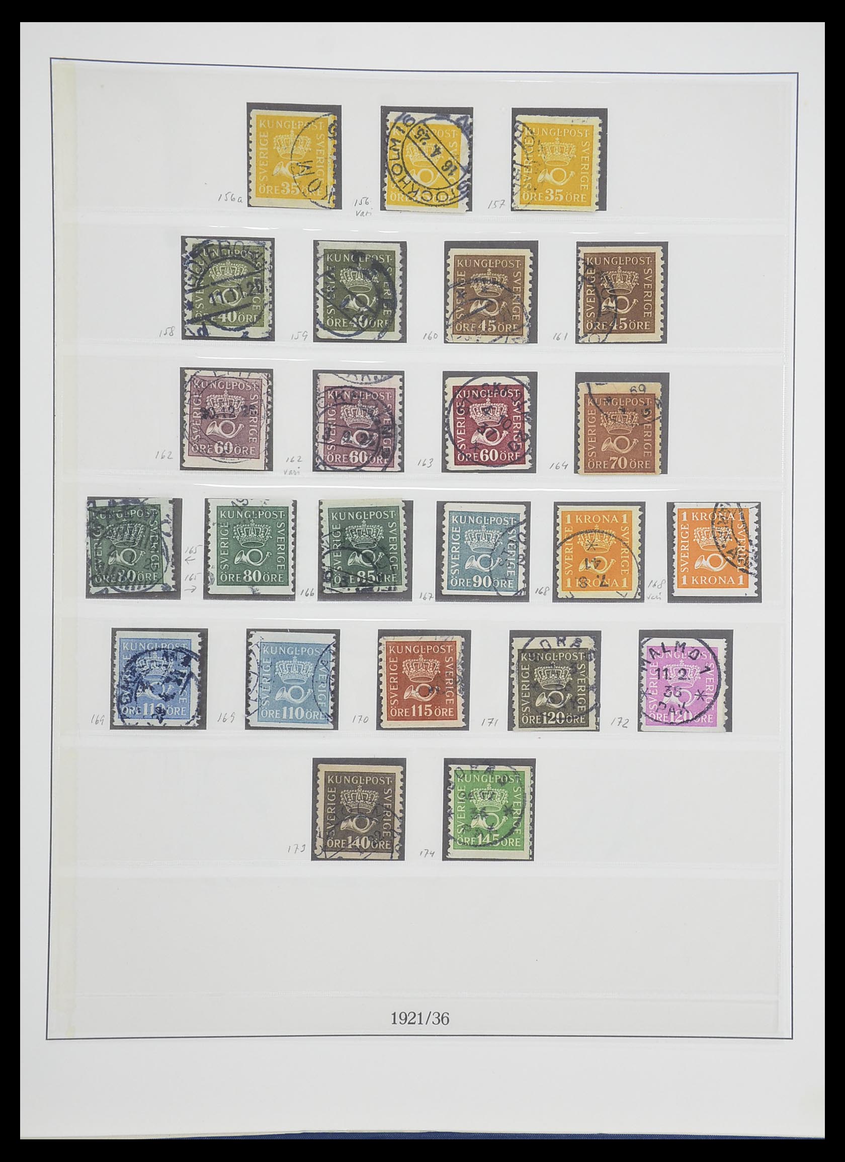 33567 017 - Postzegelverzameling 33567 Zweden 1855-1976.