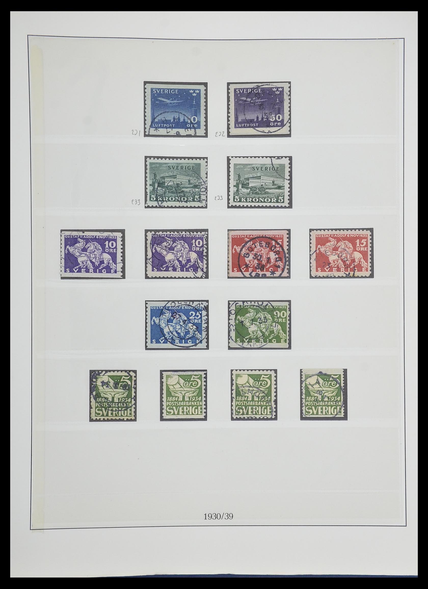 33567 021 - Postzegelverzameling 33567 Zweden 1855-1976.