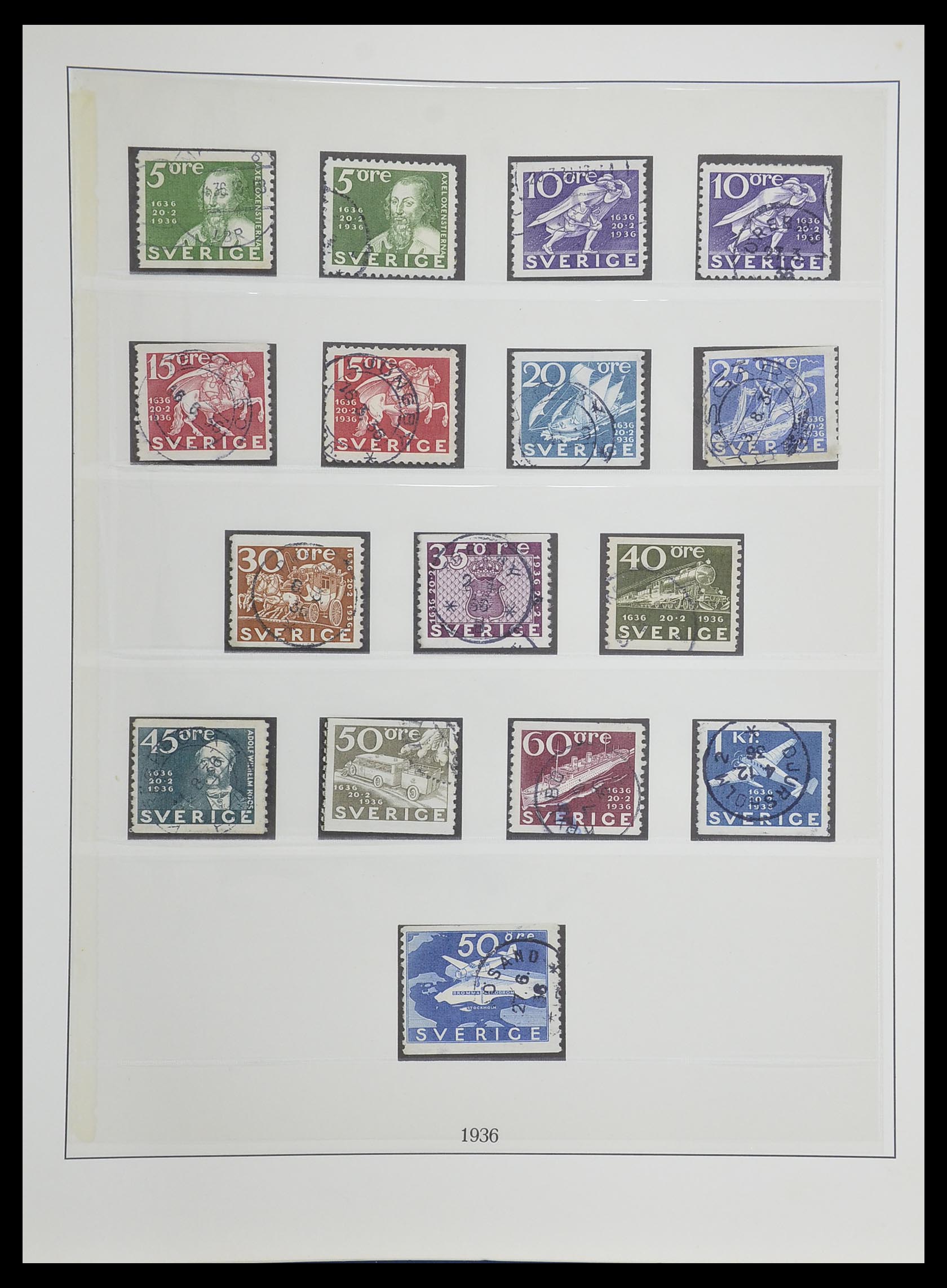 33567 023 - Postzegelverzameling 33567 Zweden 1855-1976.