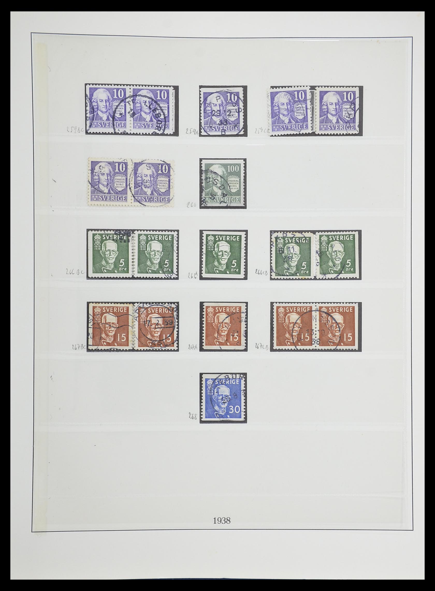 33567 024 - Postzegelverzameling 33567 Zweden 1855-1976.