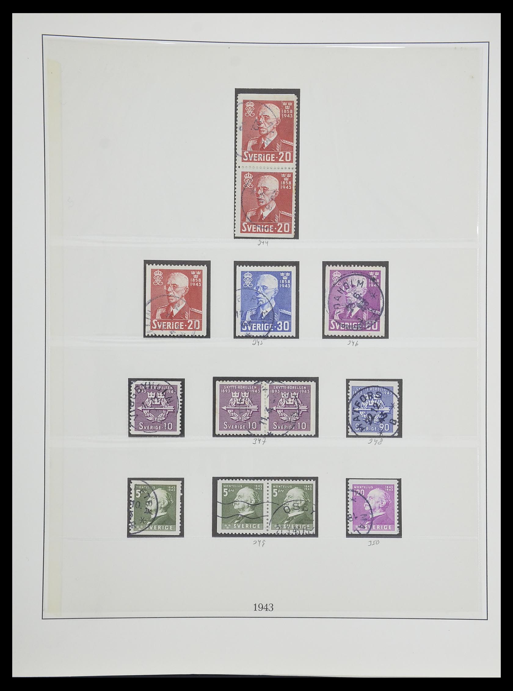33567 031 - Postzegelverzameling 33567 Zweden 1855-1976.