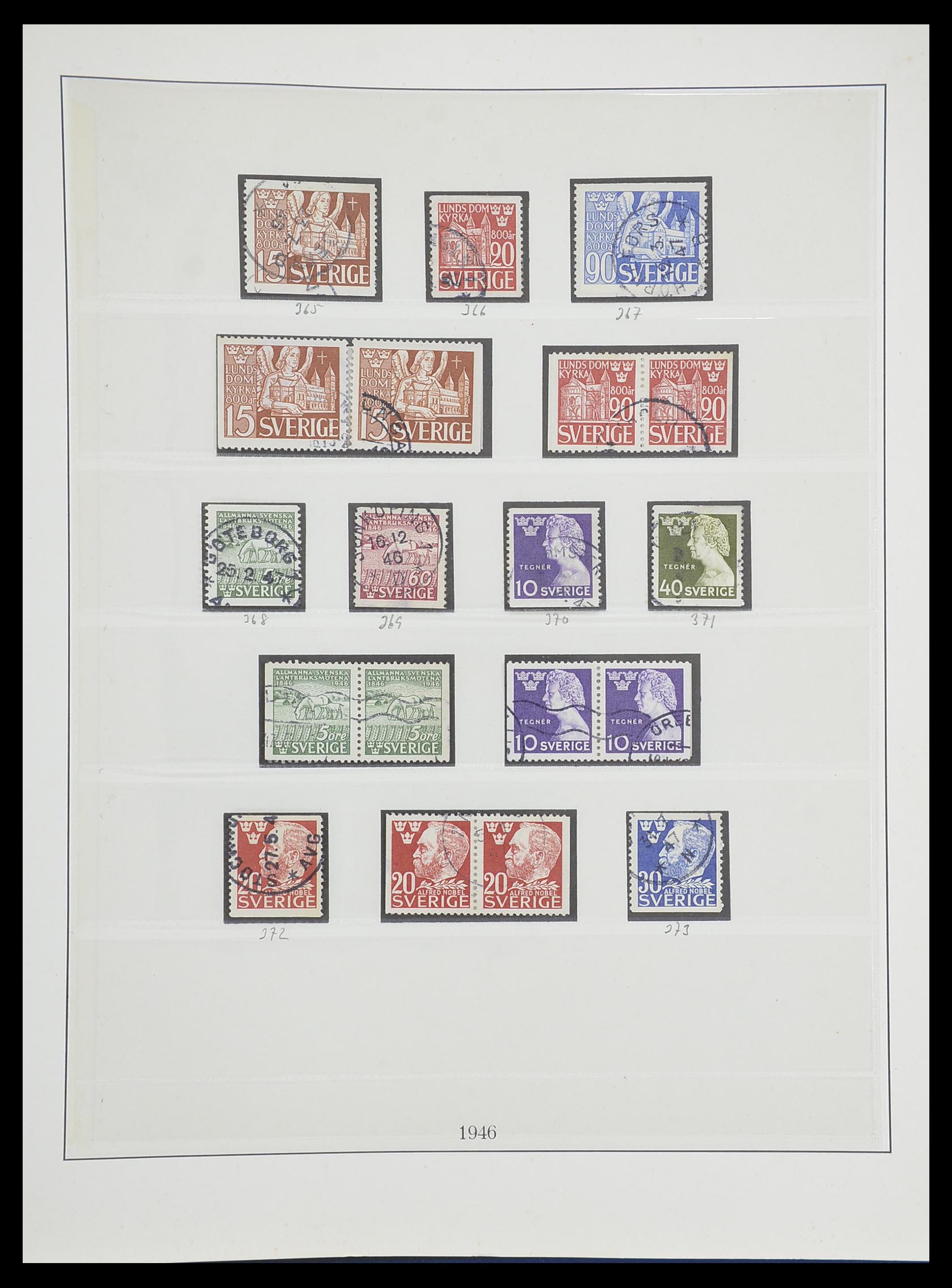 33567 034 - Postzegelverzameling 33567 Zweden 1855-1976.