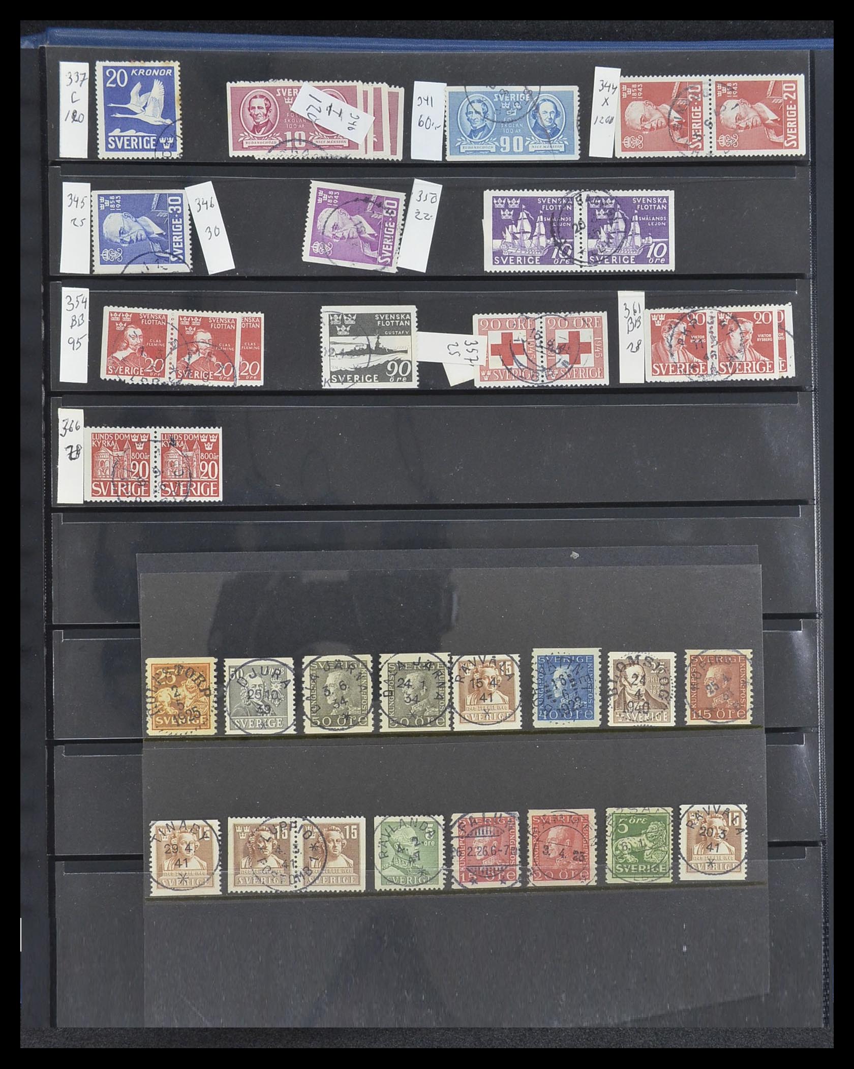 33567 042 - Postzegelverzameling 33567 Zweden 1855-1976.