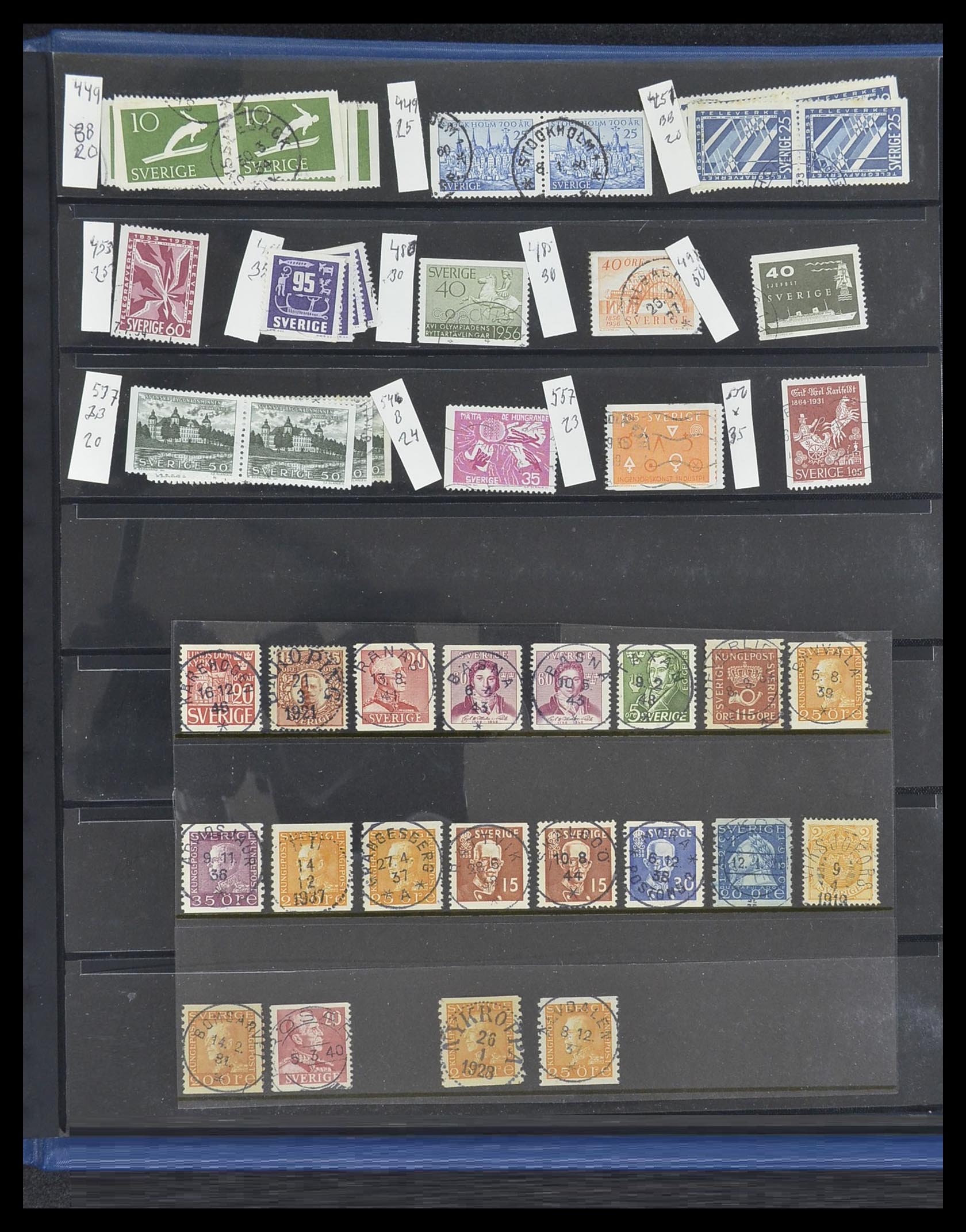 33567 043 - Postzegelverzameling 33567 Zweden 1855-1976.