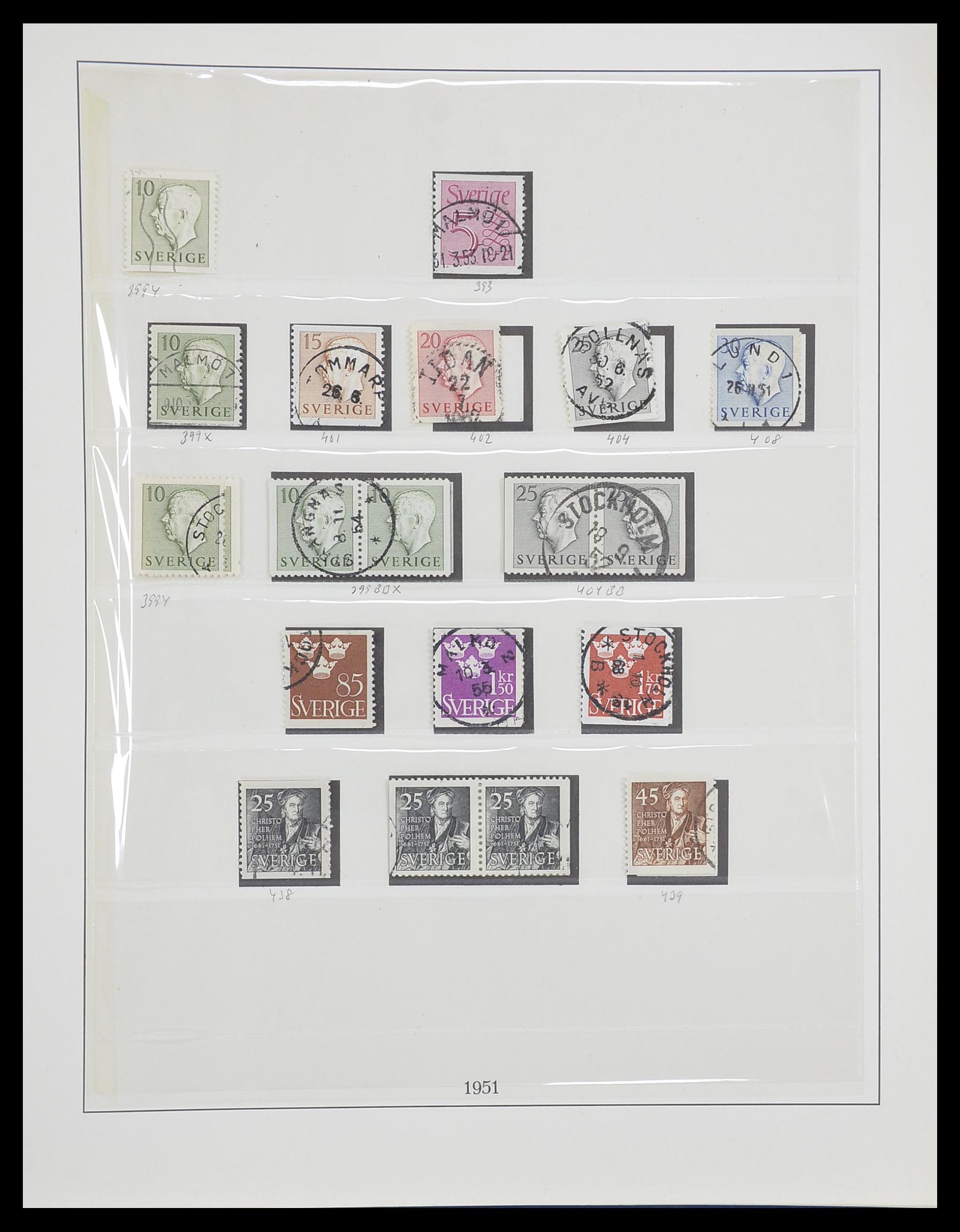 33567 044 - Postzegelverzameling 33567 Zweden 1855-1976.
