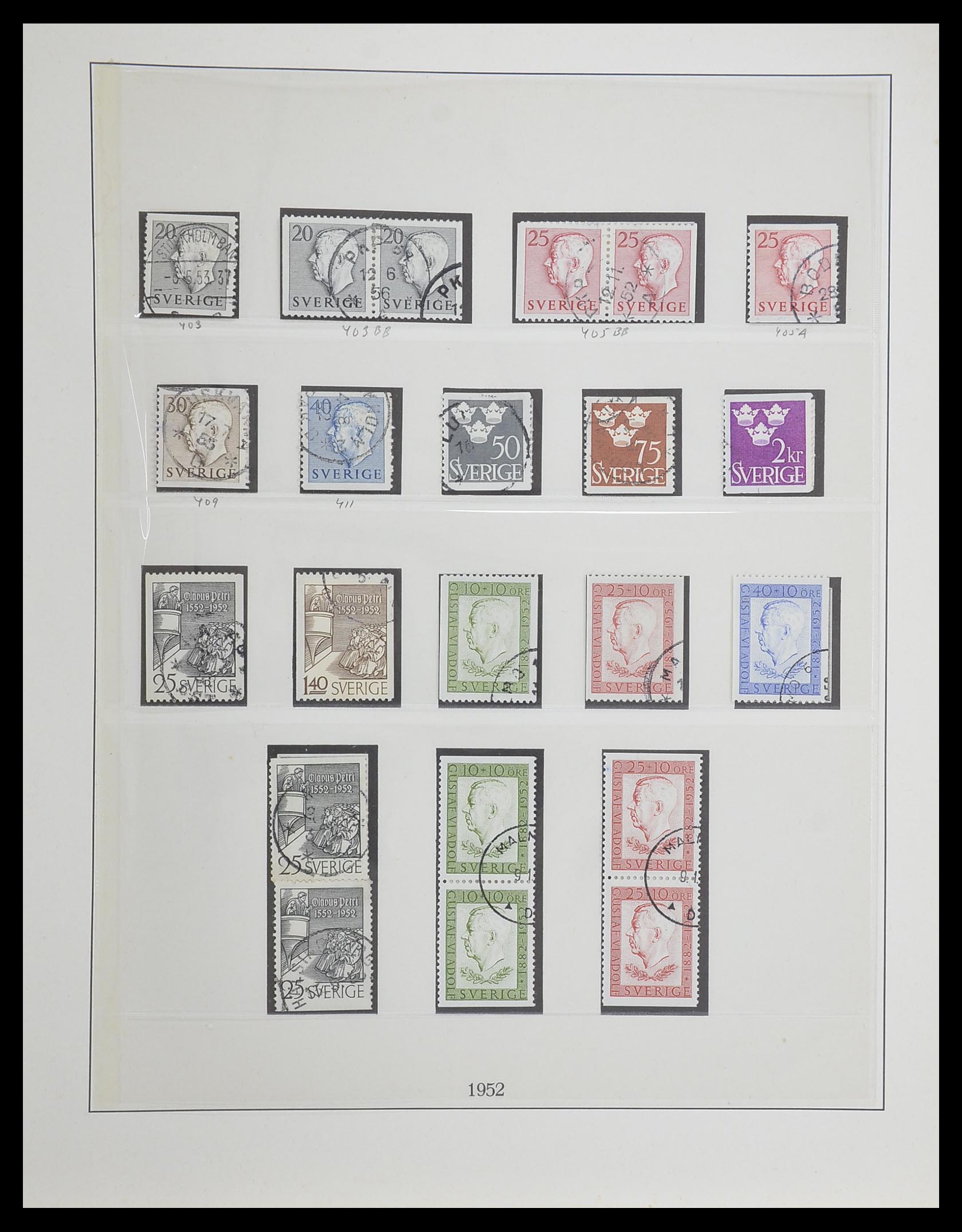33567 045 - Postzegelverzameling 33567 Zweden 1855-1976.
