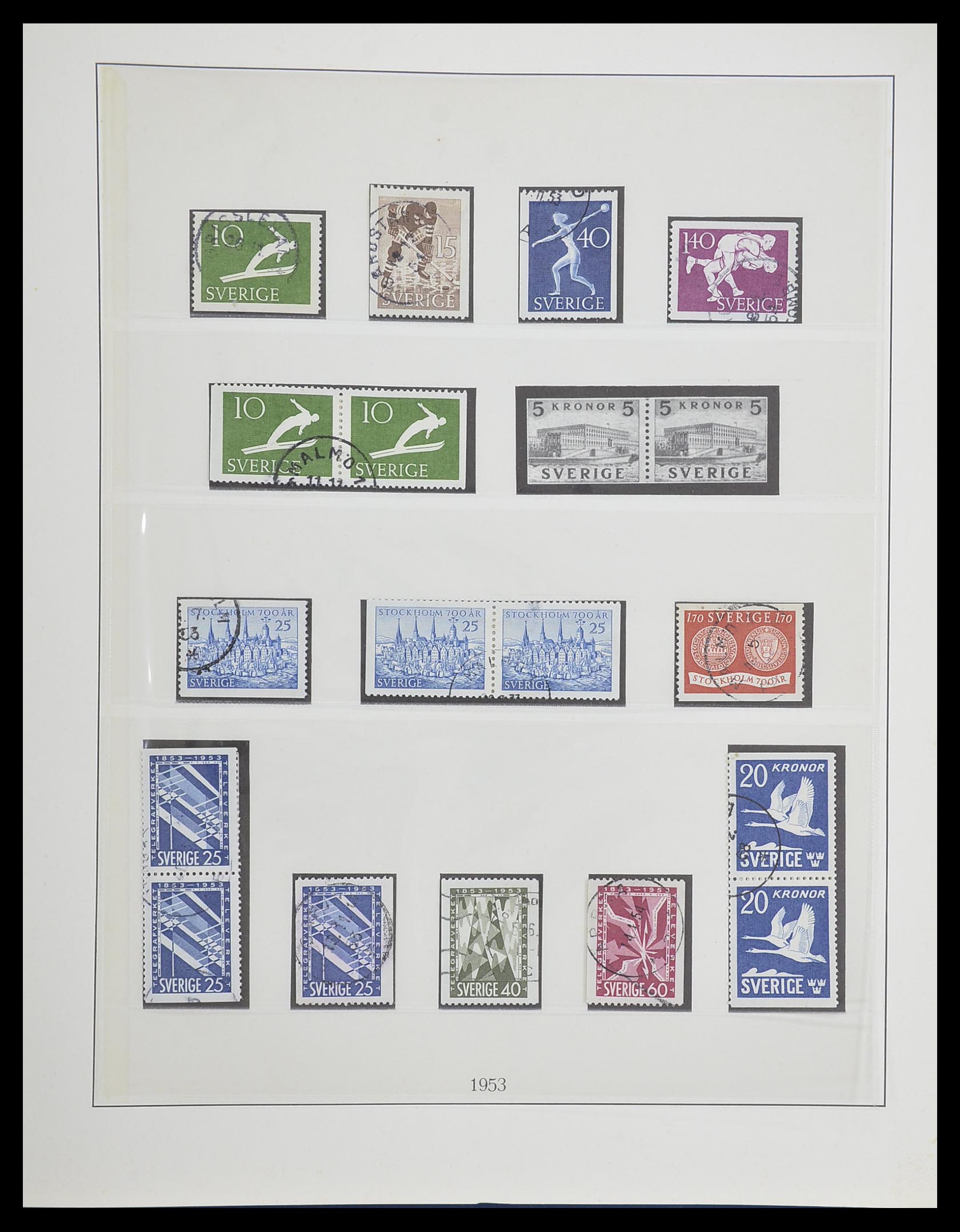 33567 046 - Postzegelverzameling 33567 Zweden 1855-1976.