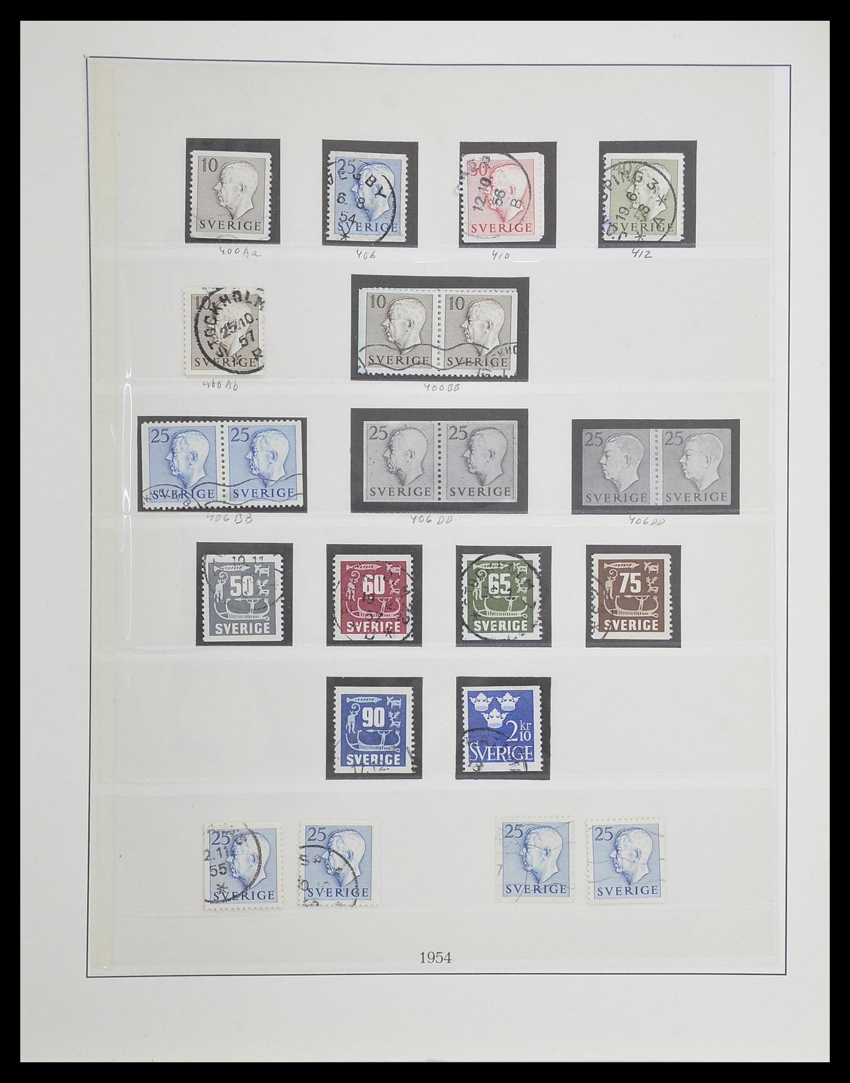 33567 048 - Postzegelverzameling 33567 Zweden 1855-1976.