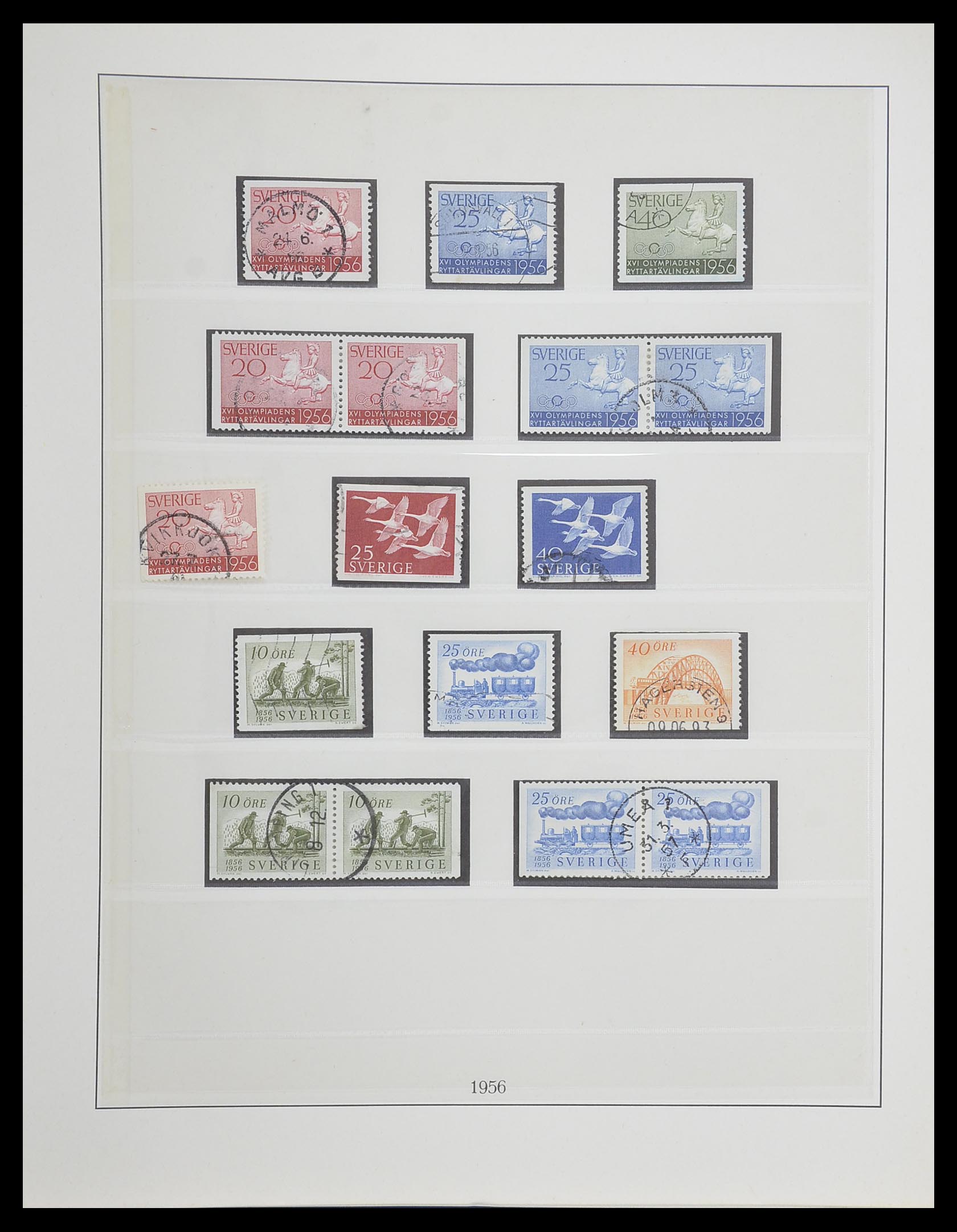 33567 050 - Postzegelverzameling 33567 Zweden 1855-1976.