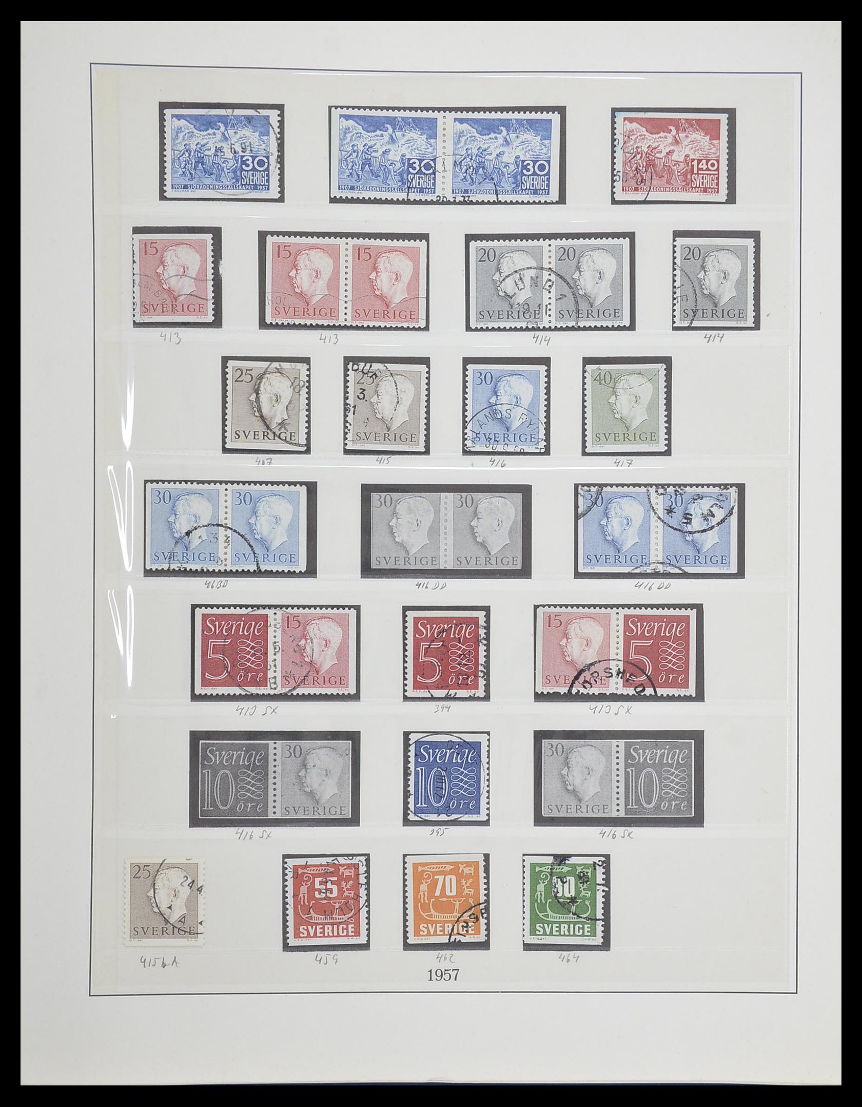 33567 051 - Postzegelverzameling 33567 Zweden 1855-1976.