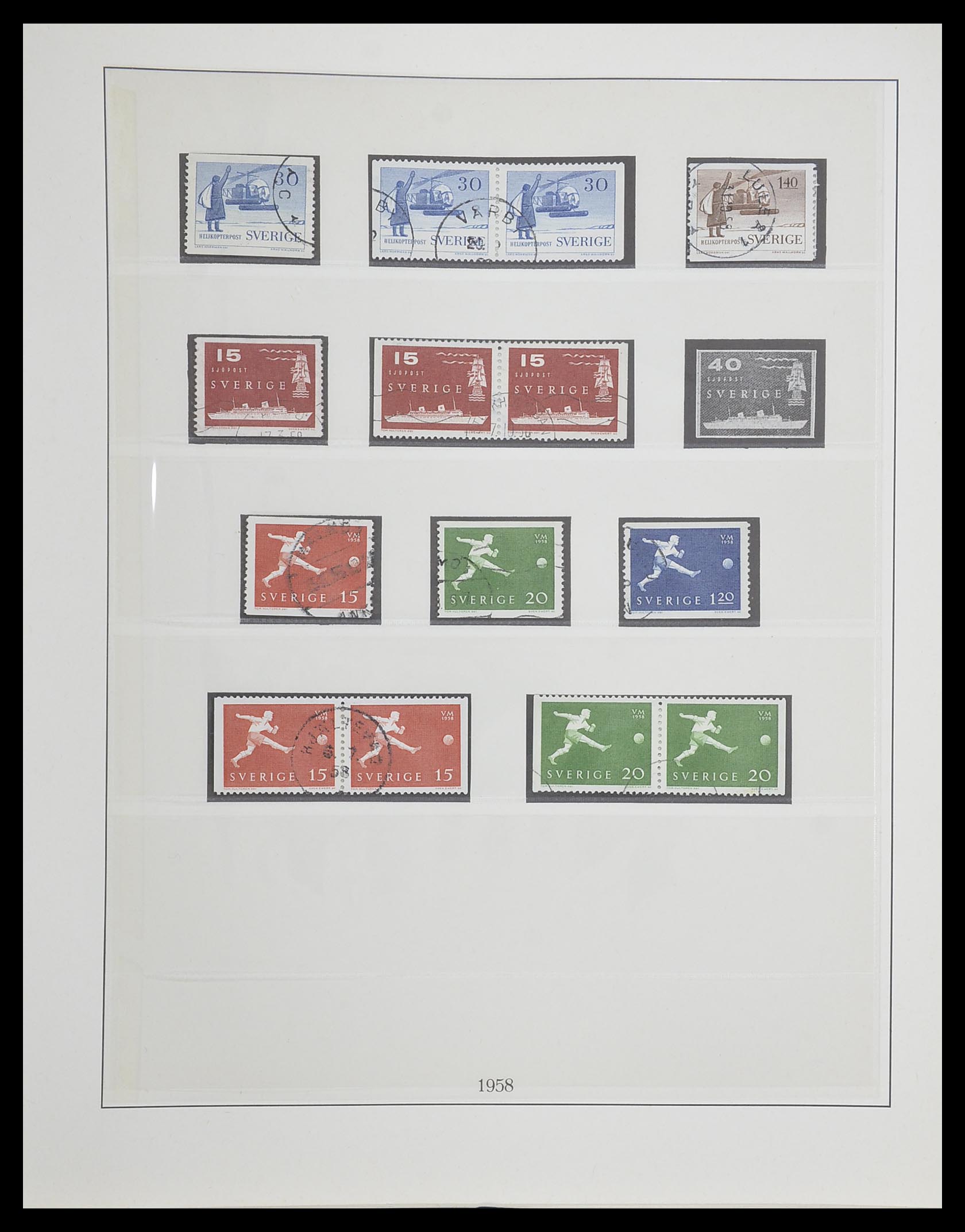 33567 052 - Postzegelverzameling 33567 Zweden 1855-1976.