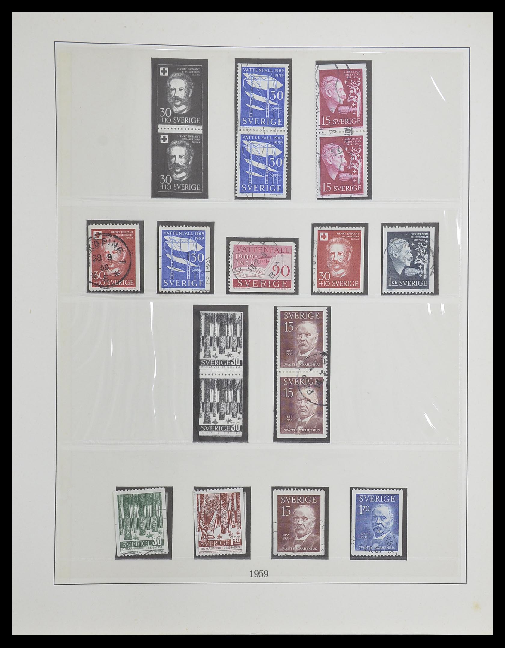 33567 054 - Postzegelverzameling 33567 Zweden 1855-1976.