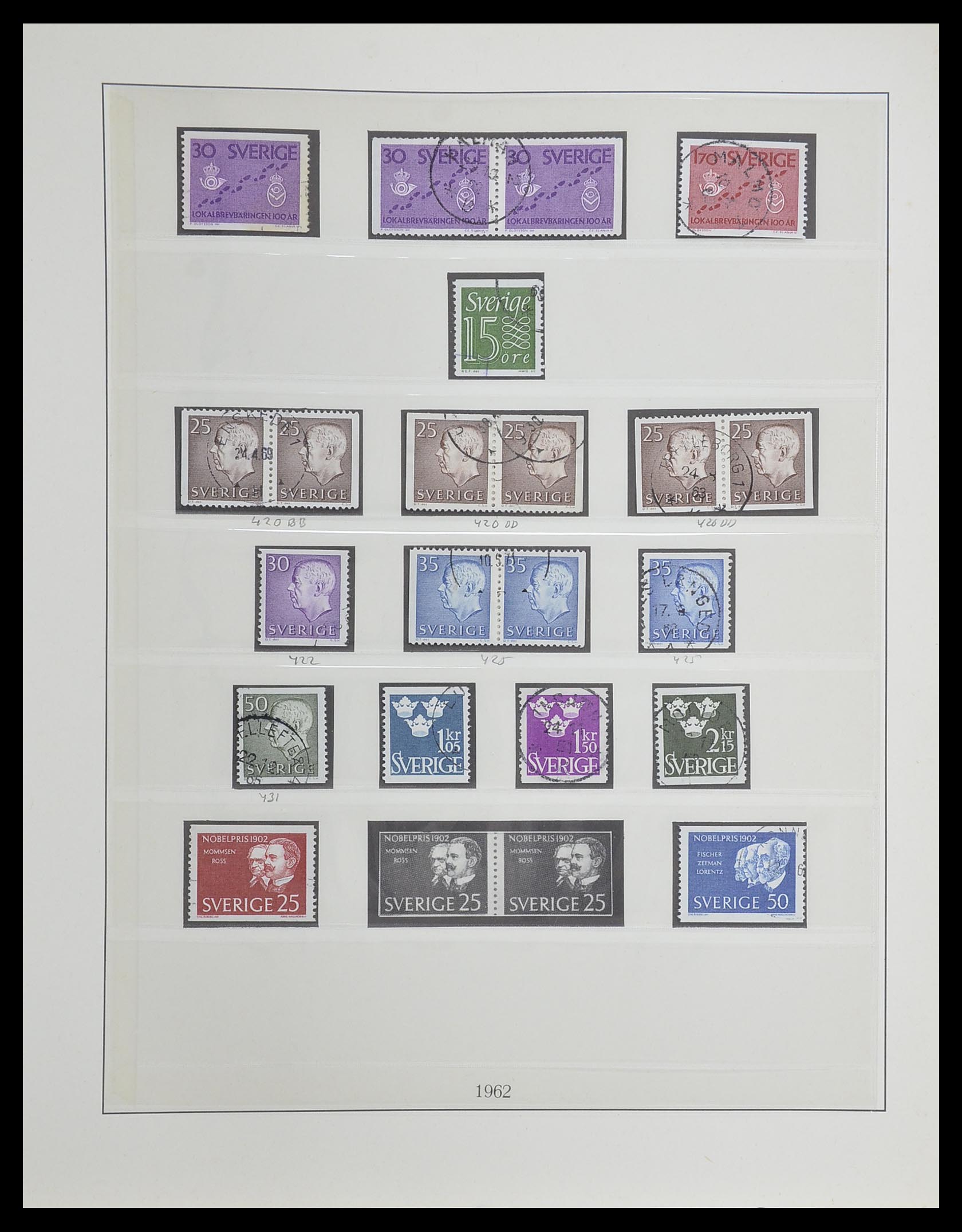 33567 059 - Postzegelverzameling 33567 Zweden 1855-1976.