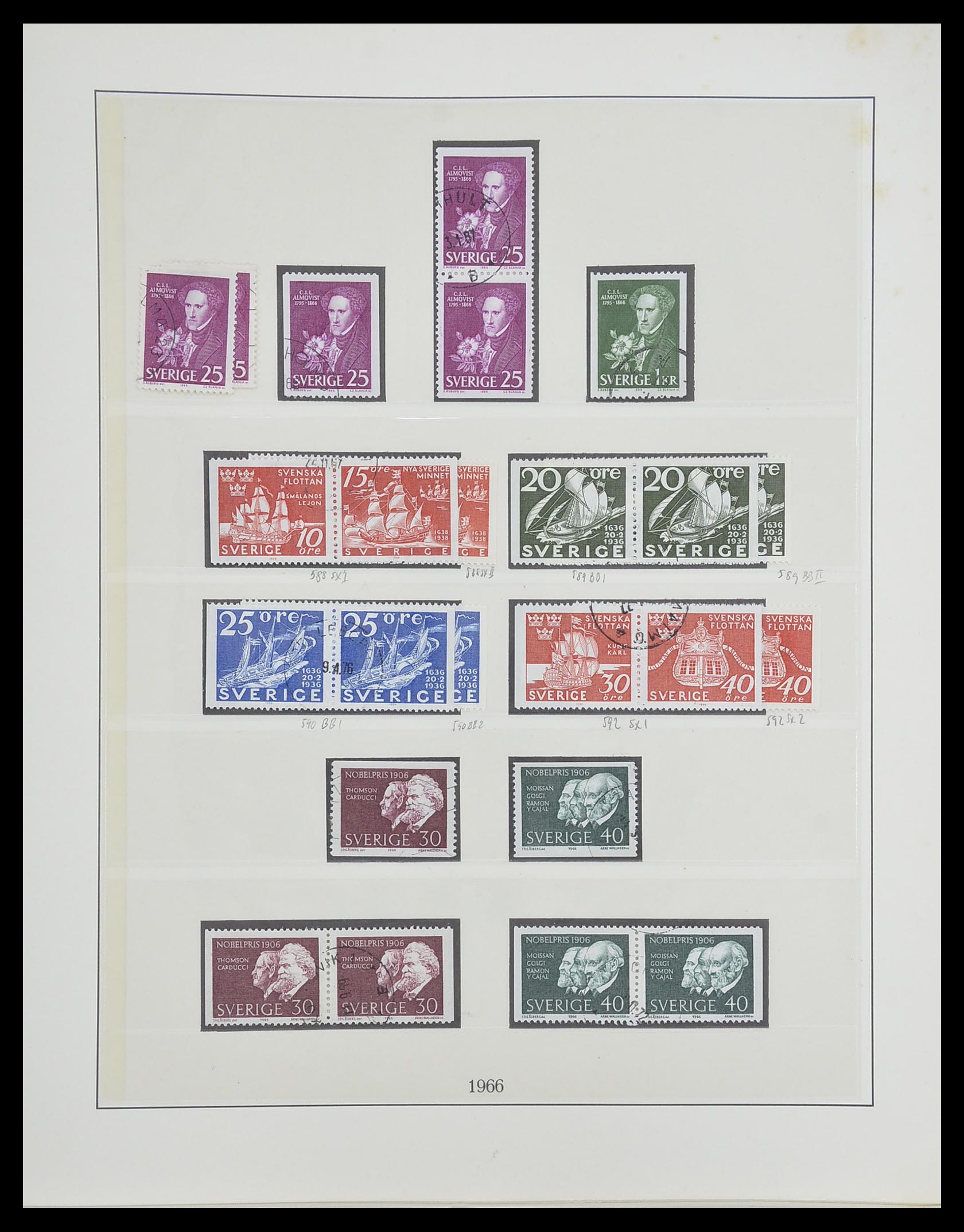 33567 071 - Stamp collection 33567 Sweden 1855-1976.