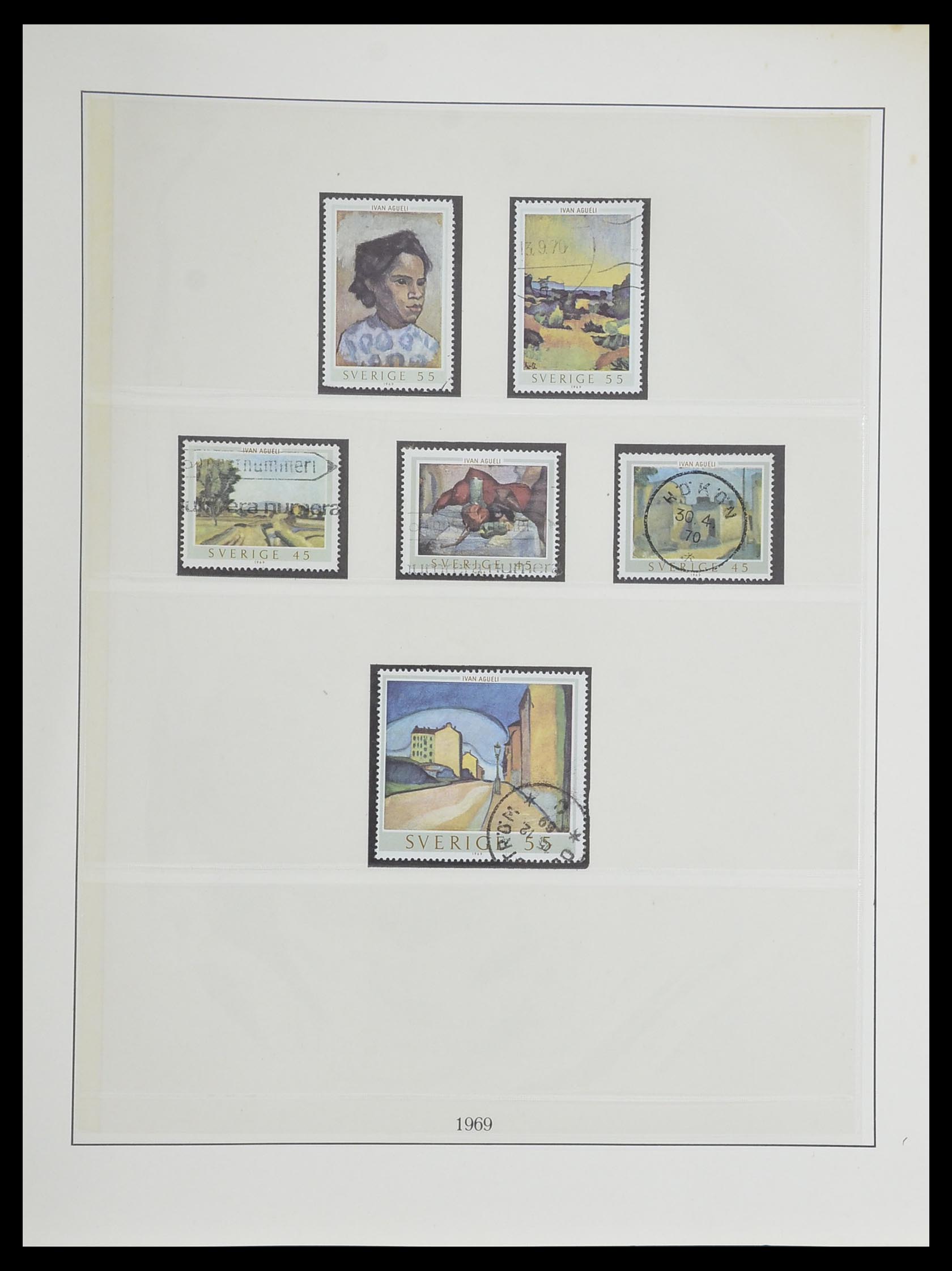 33567 082 - Postzegelverzameling 33567 Zweden 1855-1976.