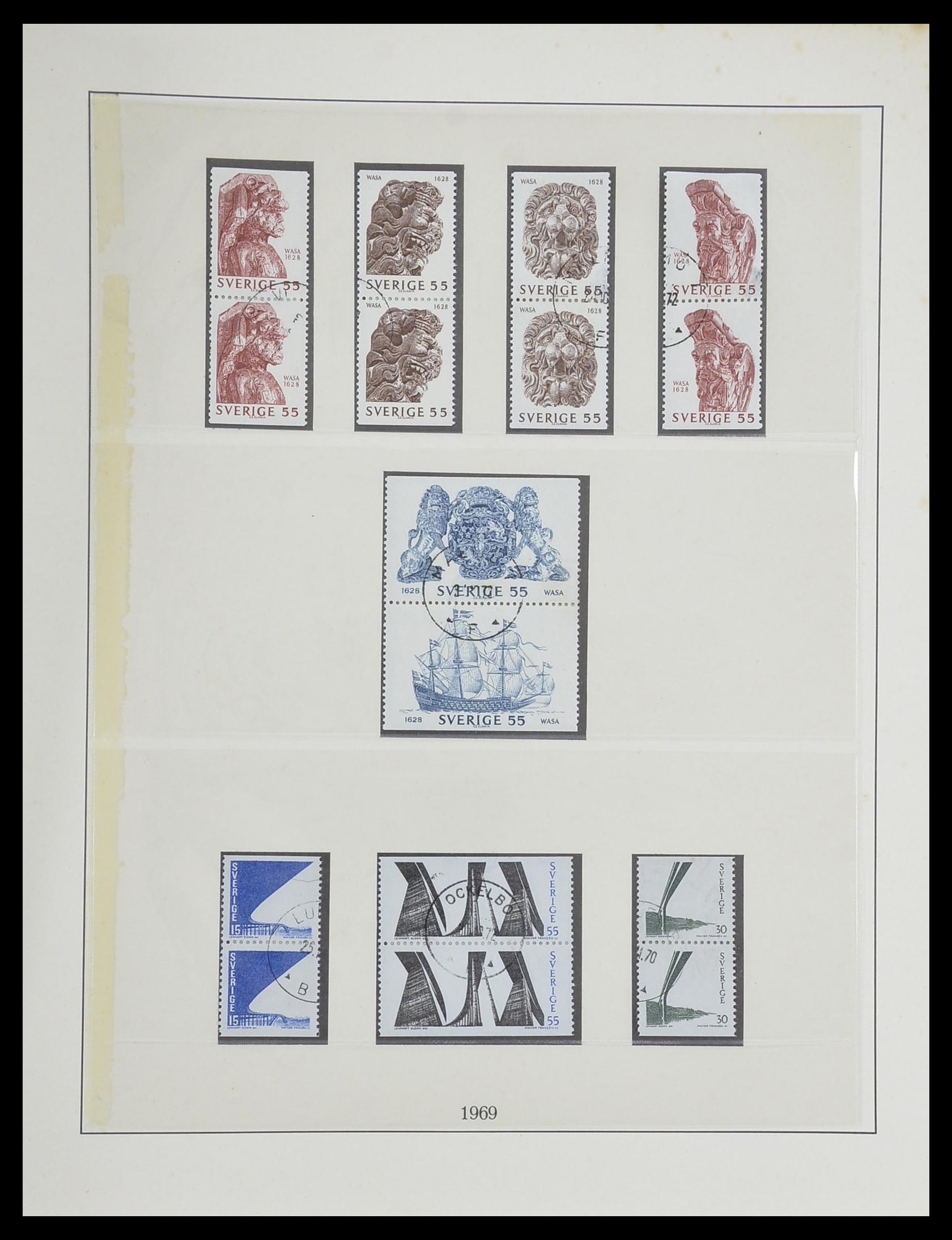 33567 083 - Postzegelverzameling 33567 Zweden 1855-1976.