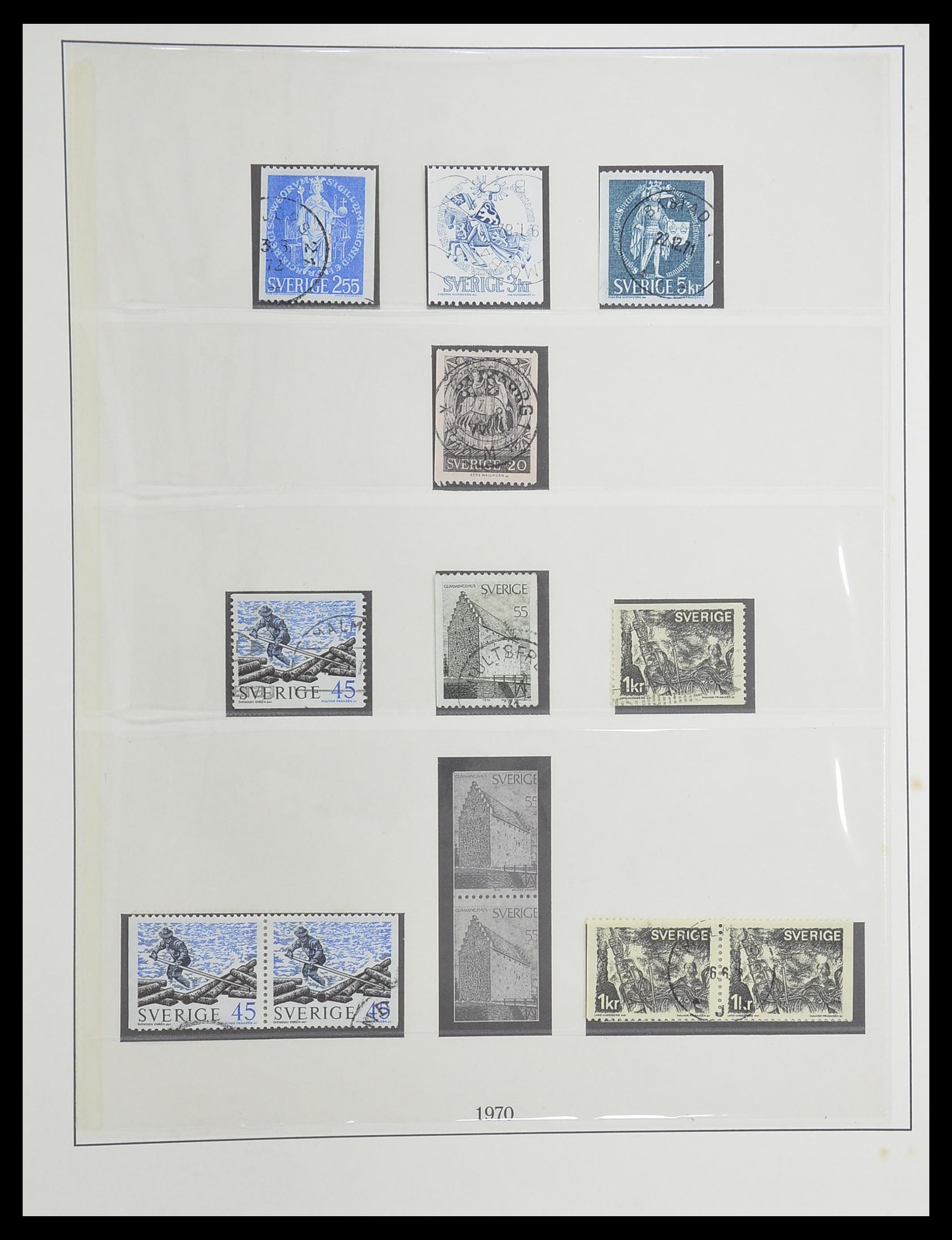 33567 086 - Postzegelverzameling 33567 Zweden 1855-1976.