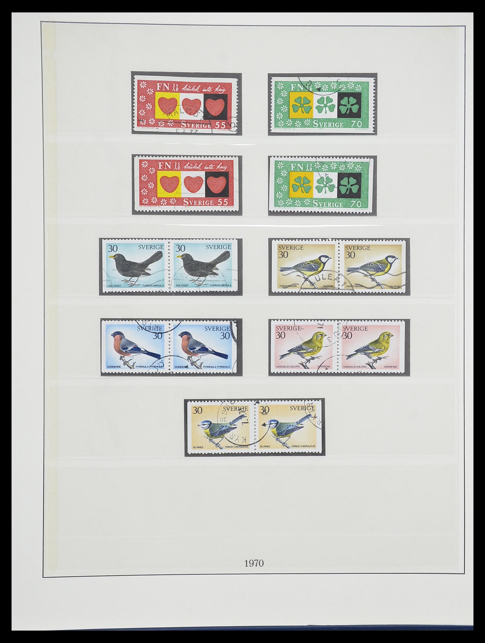 33567 089 - Postzegelverzameling 33567 Zweden 1855-1976.