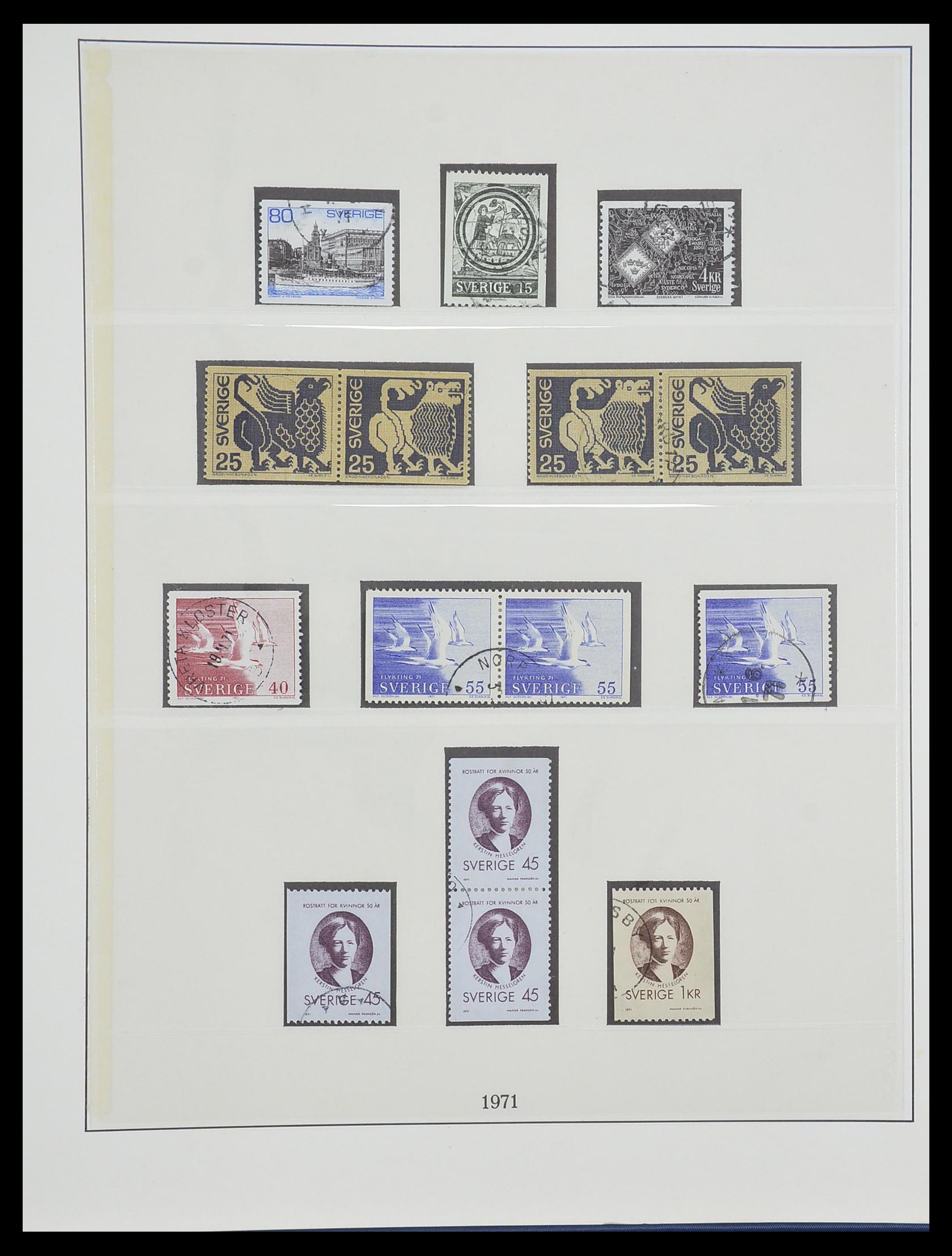 33567 090 - Postzegelverzameling 33567 Zweden 1855-1976.