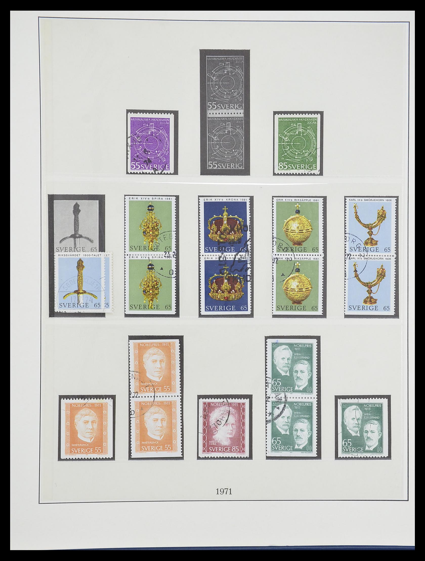 33567 092 - Postzegelverzameling 33567 Zweden 1855-1976.