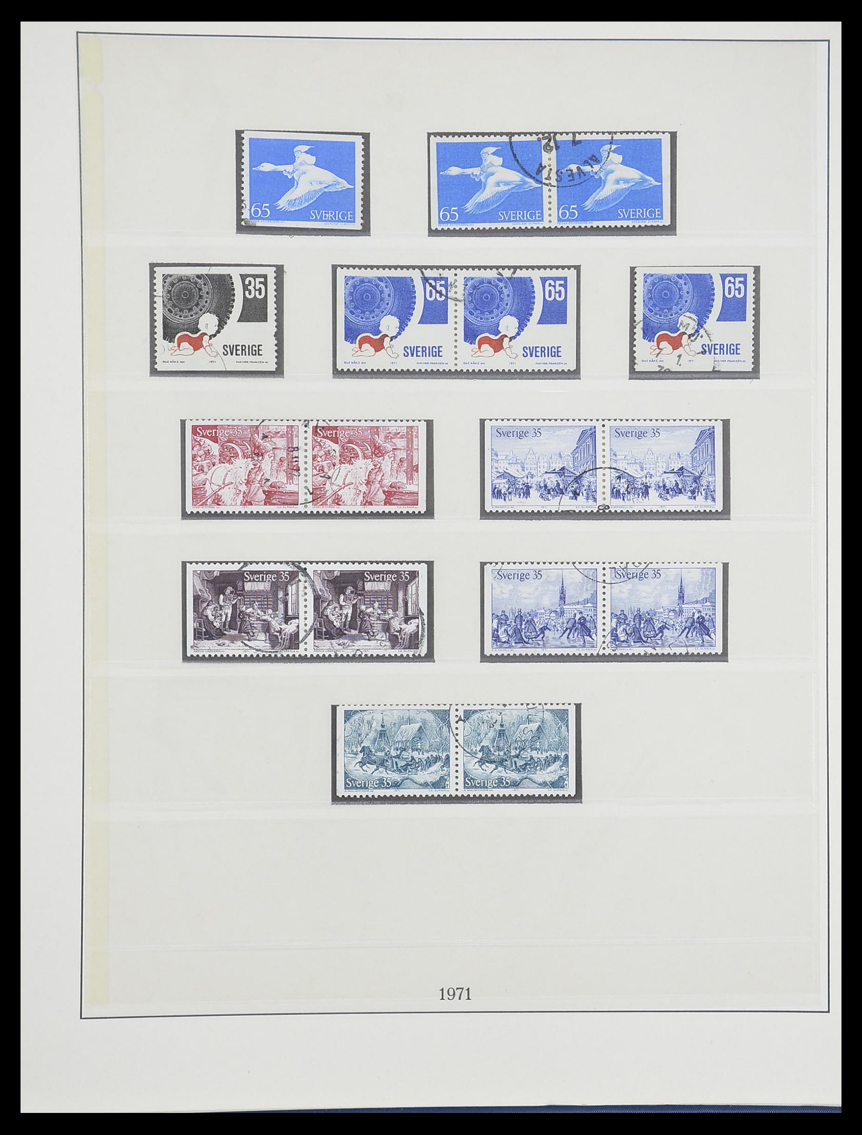 33567 093 - Postzegelverzameling 33567 Zweden 1855-1976.