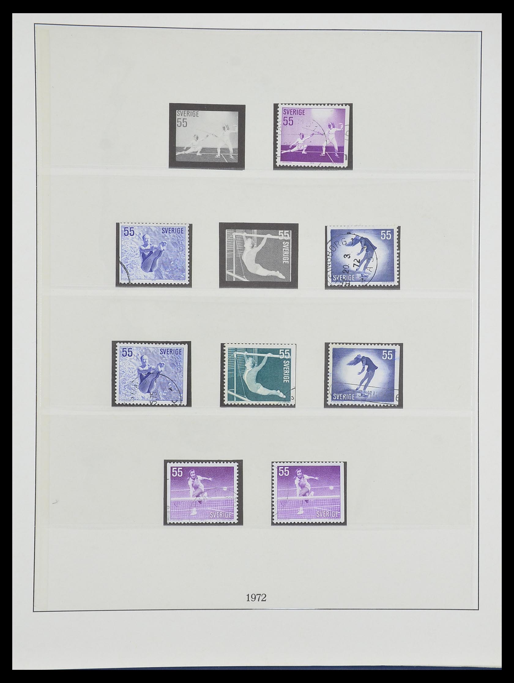 33567 094 - Postzegelverzameling 33567 Zweden 1855-1976.