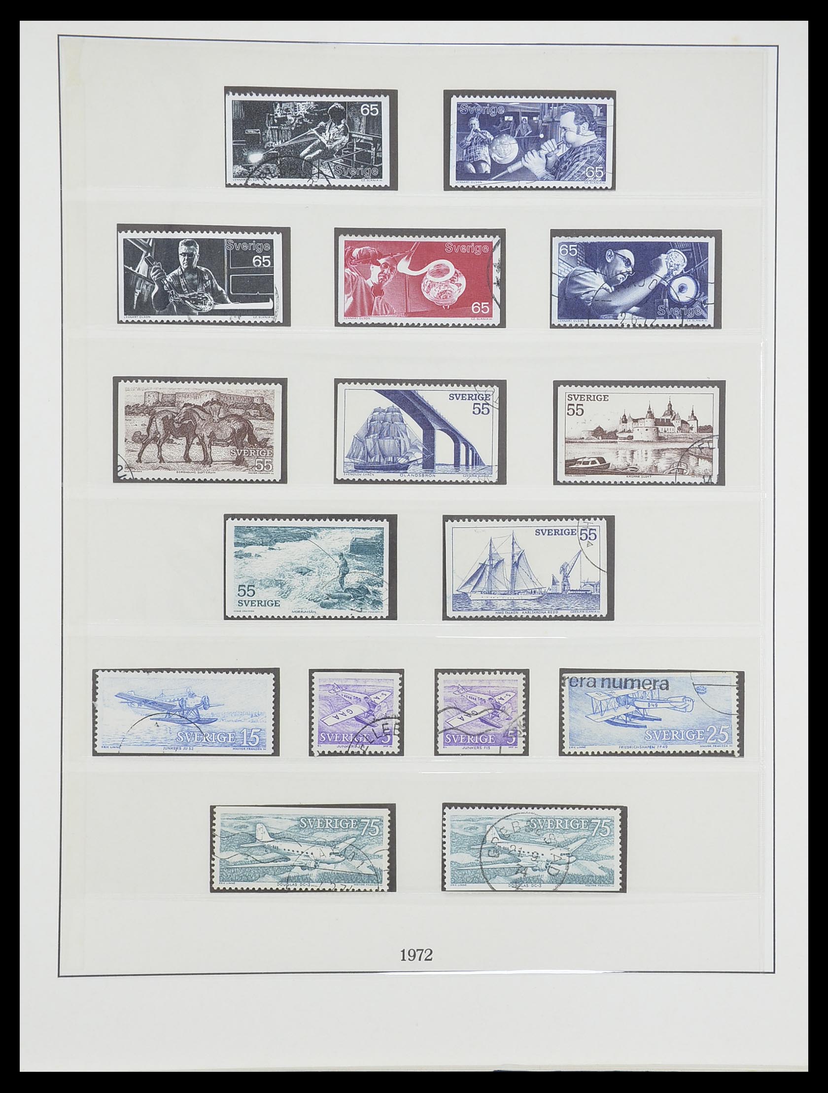 33567 096 - Postzegelverzameling 33567 Zweden 1855-1976.