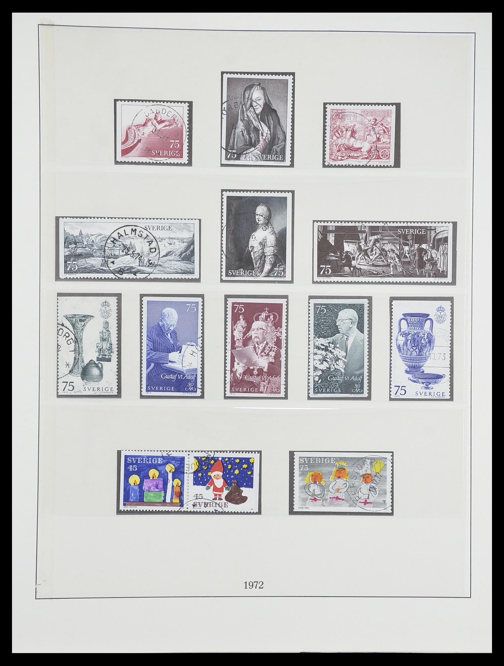 33567 097 - Postzegelverzameling 33567 Zweden 1855-1976.