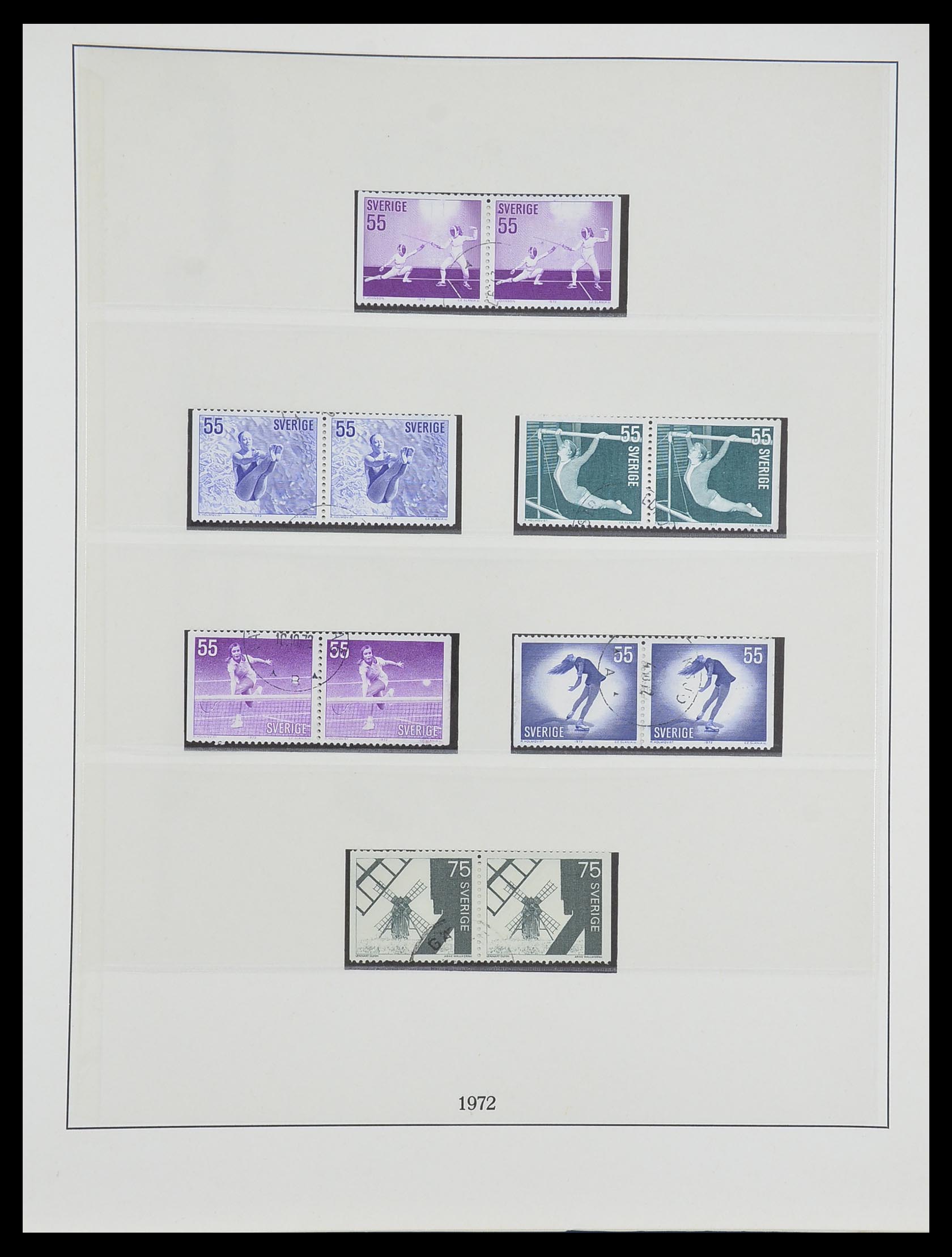 33567 098 - Postzegelverzameling 33567 Zweden 1855-1976.