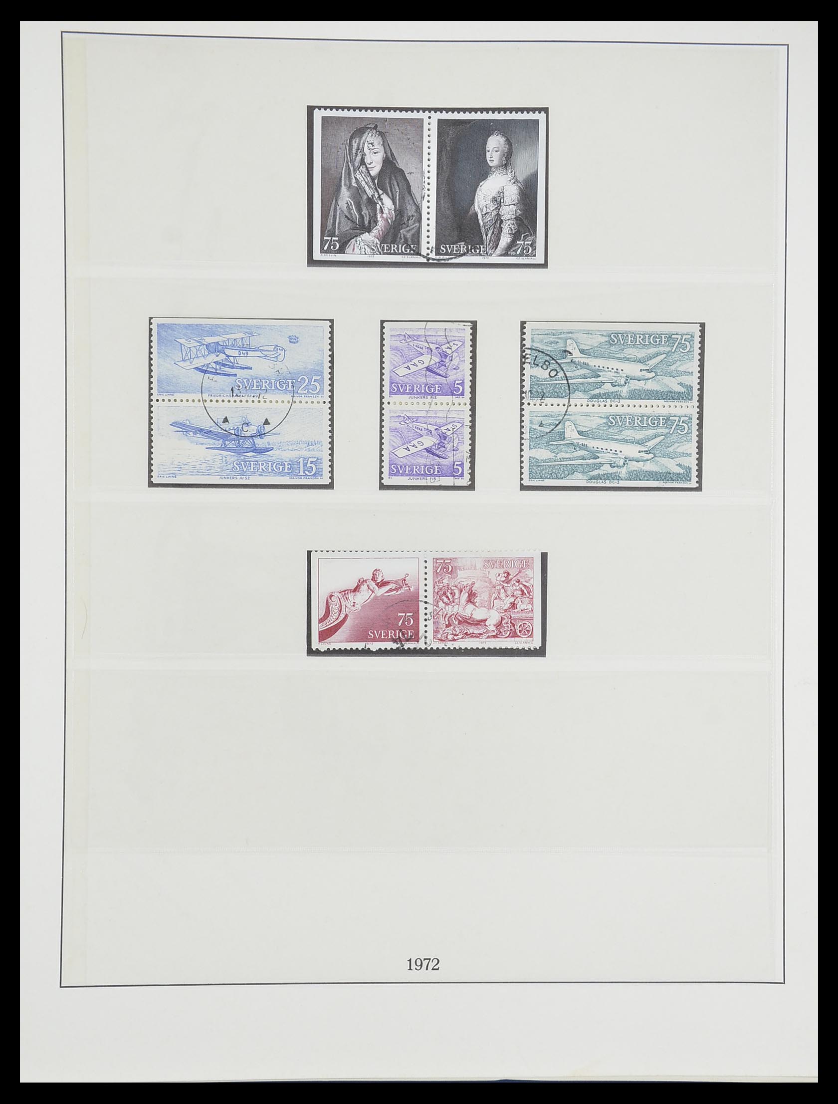33567 099 - Postzegelverzameling 33567 Zweden 1855-1976.