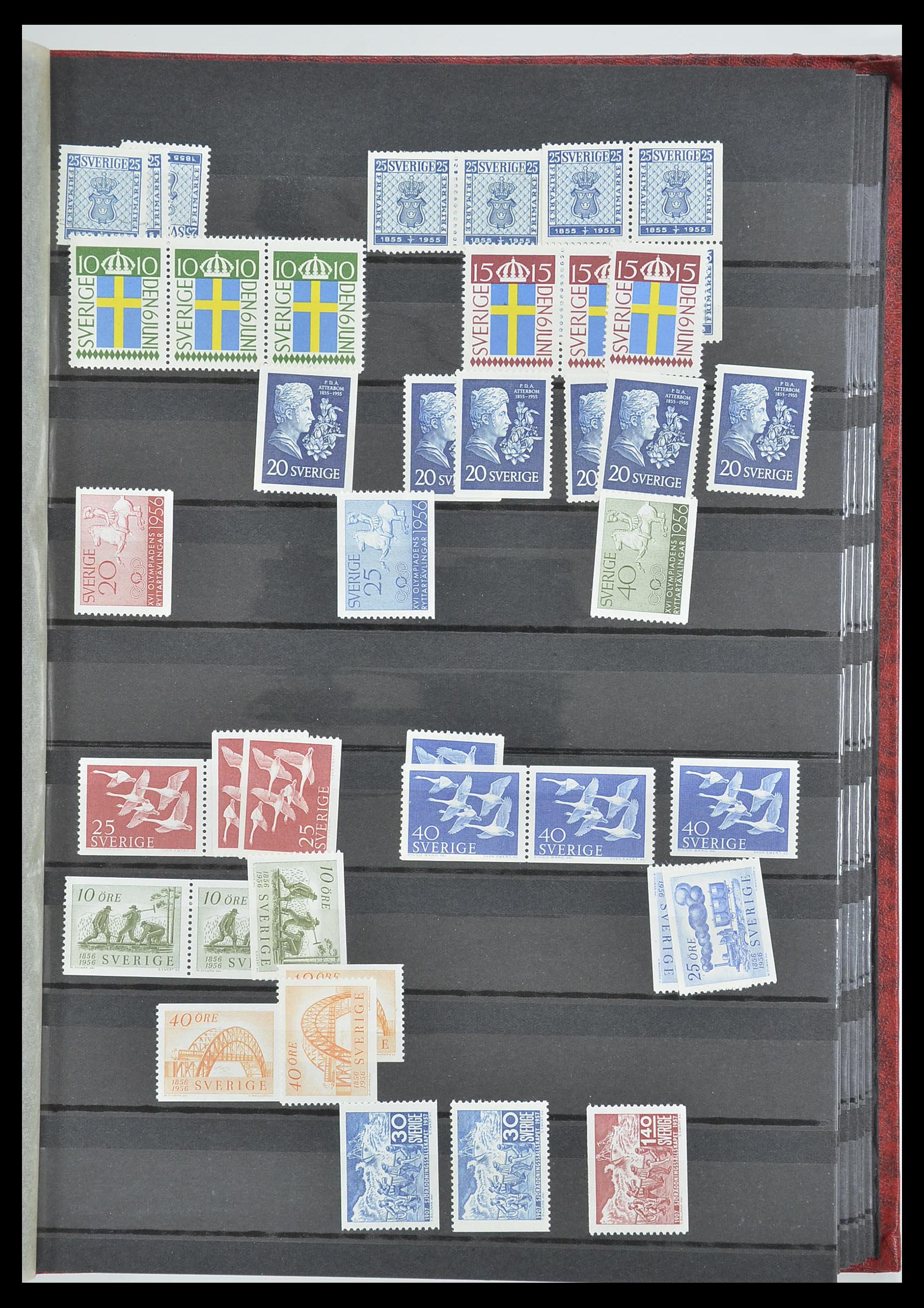 33568 025 - Postzegelverzameling 33568 Scandinavië 1855-1976.