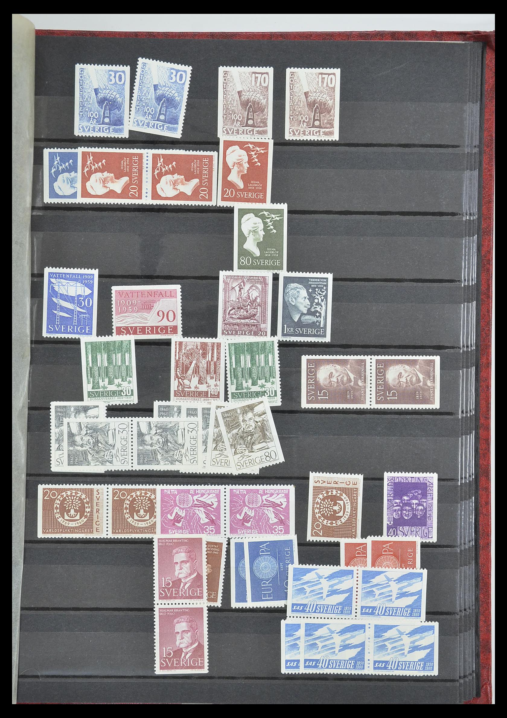 33568 028 - Postzegelverzameling 33568 Scandinavië 1855-1976.