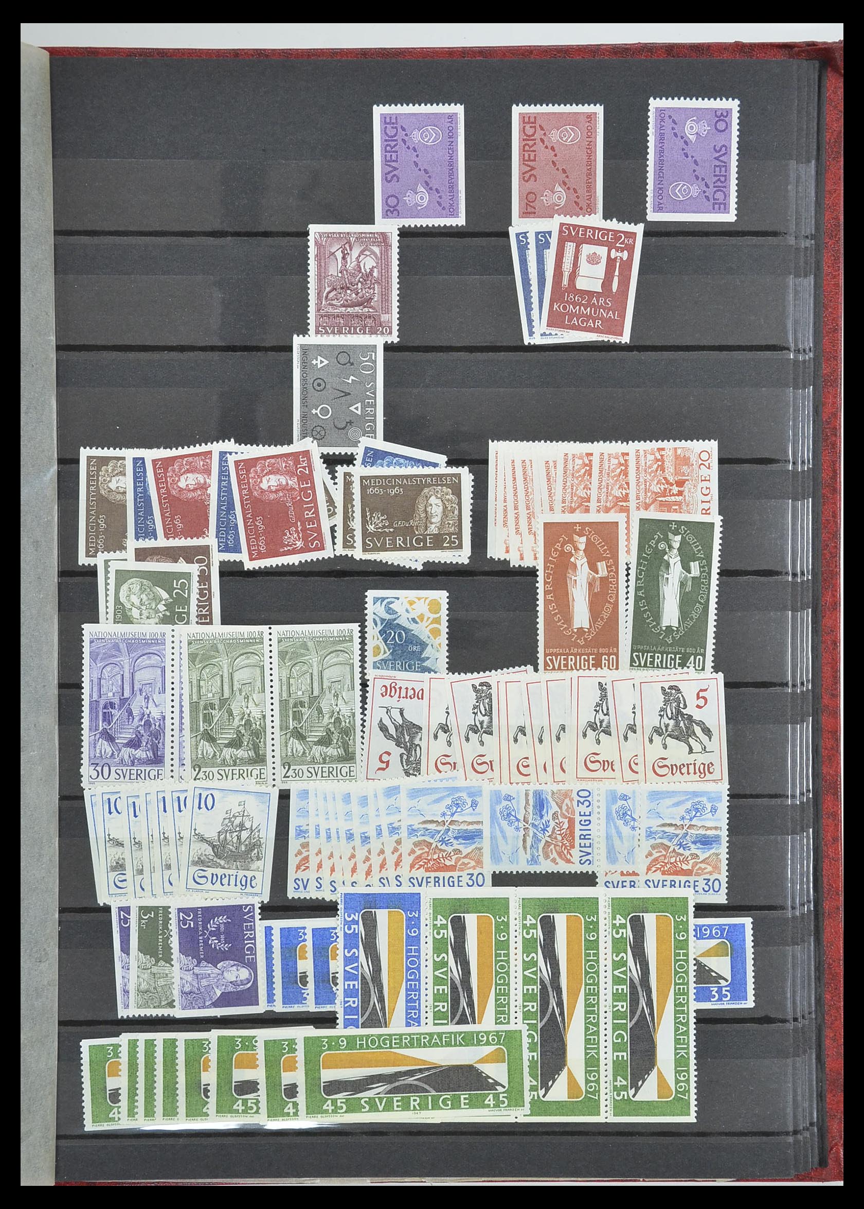 33568 029 - Postzegelverzameling 33568 Scandinavië 1855-1976.
