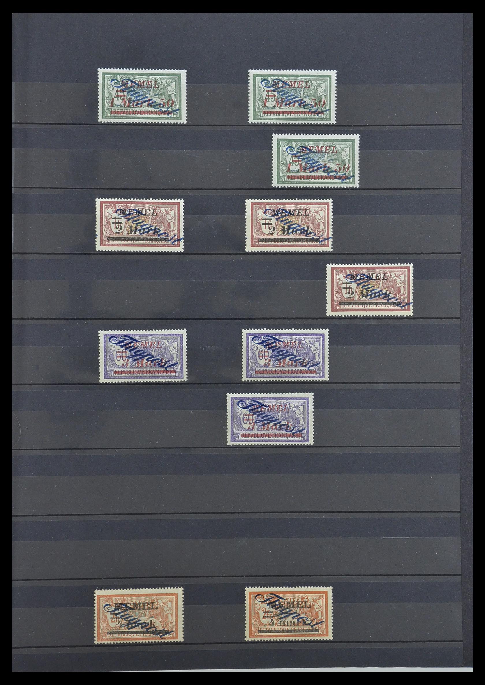 33570 015 - Postzegelverzameling 33570 Memel 1920-1923.